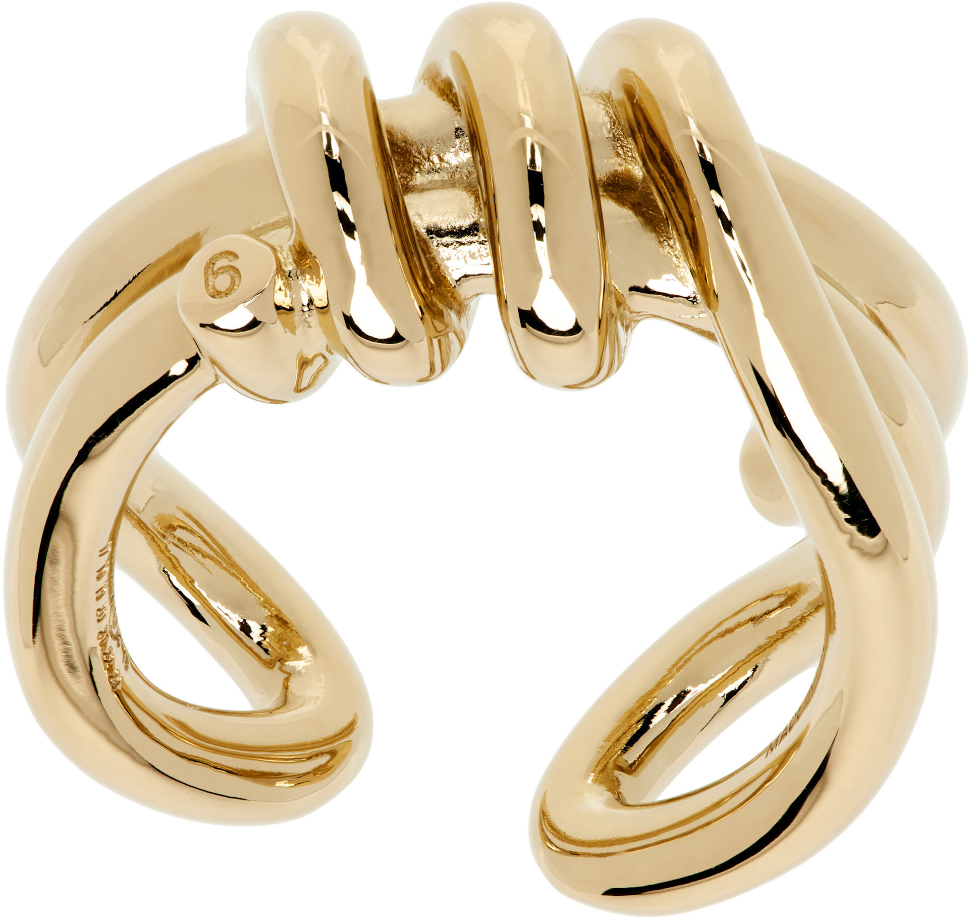 粗*品様 MM6 Maison Margiela ボール付きリング MM6 Maison Margiela: Knotted リング | SSENSE 日本
