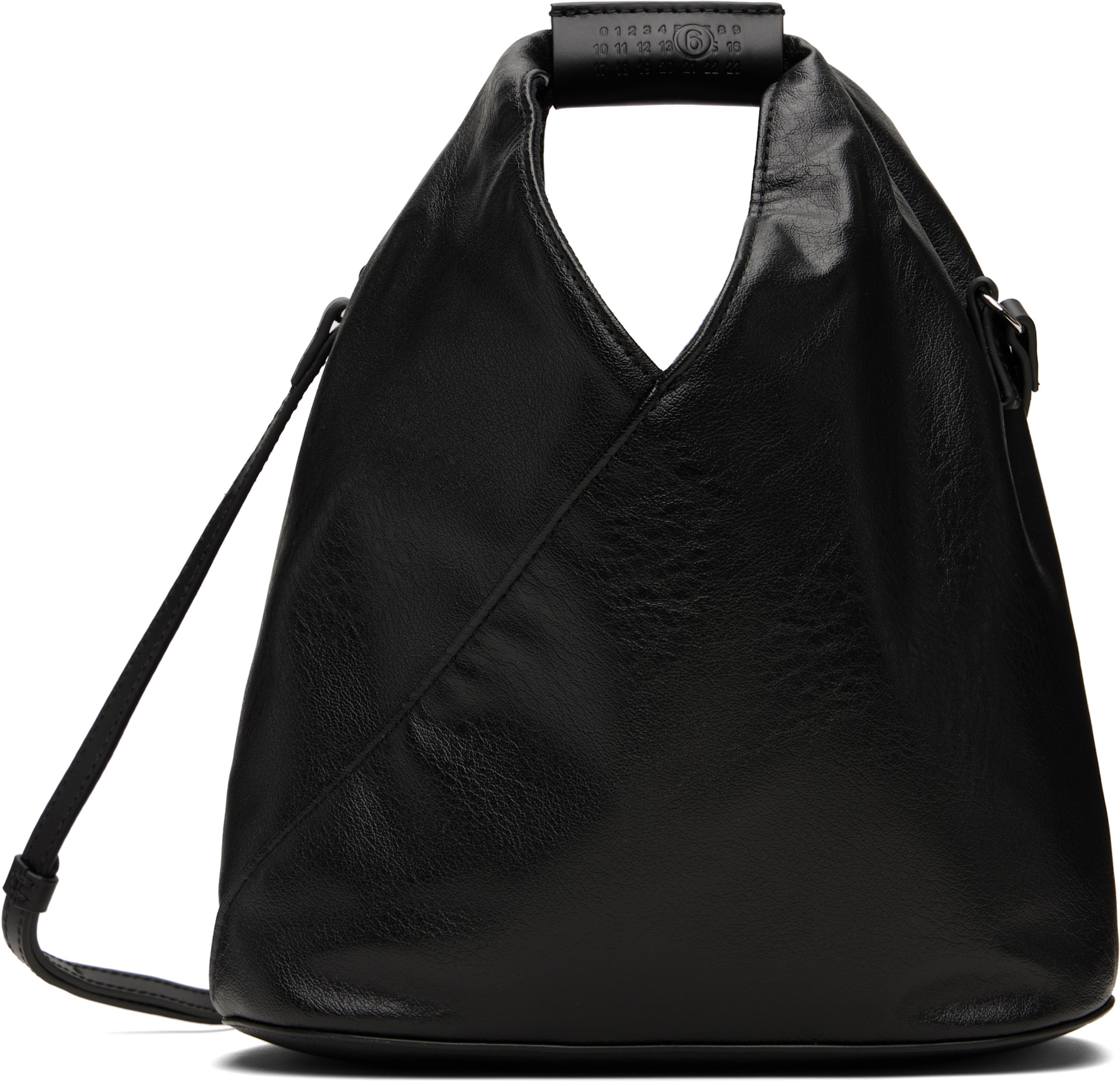 MM6 Maison Margiela: ブラック Triangle クロスボディバッグ | SSENSE MM6 Maison Margiela: ブラック Triangle クロスボディバッグ | SSENSE