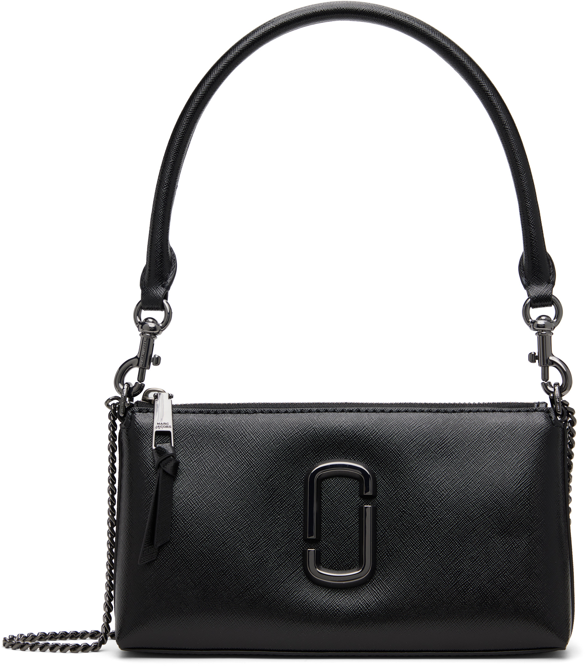 MARC JACOBS ザ スナップショット DTM ブラック Marc Jacobs: Black 'The Snapshot DTM' Convertible Shoulder Bag