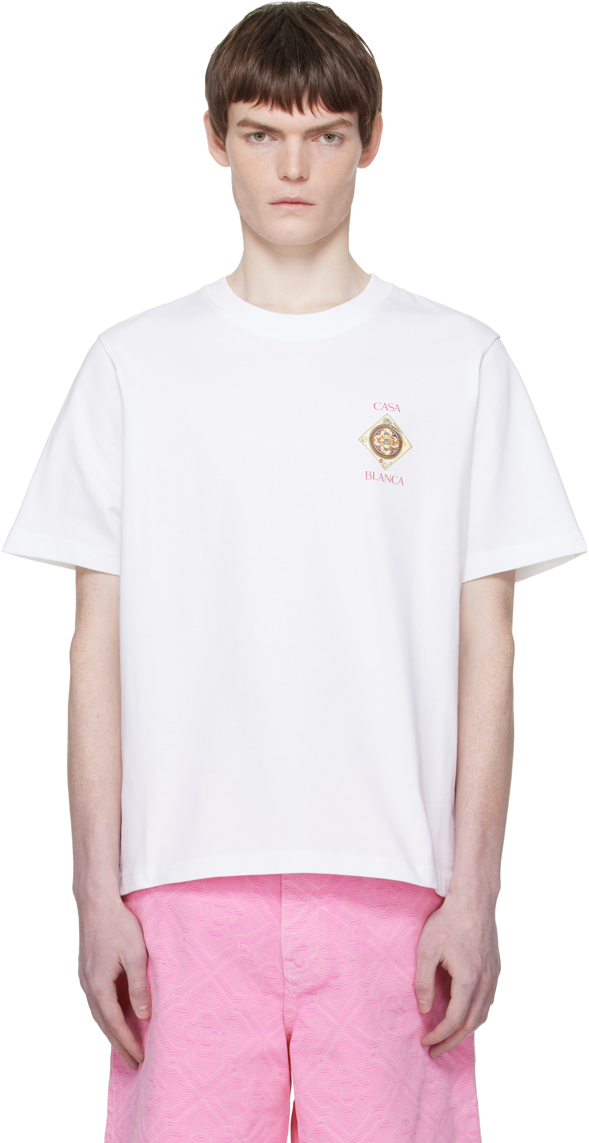 Casablanca: White 'Plafond Orne De Musique' Short Sleeve T-shirt