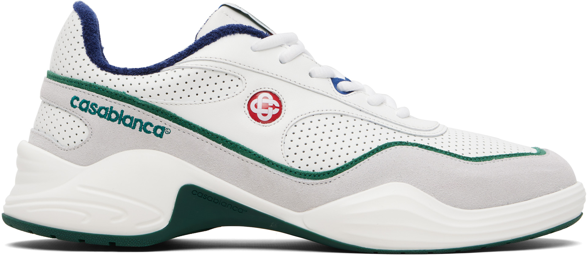 Casablanca: Off-White Court Championship Sneakers | SSENSE