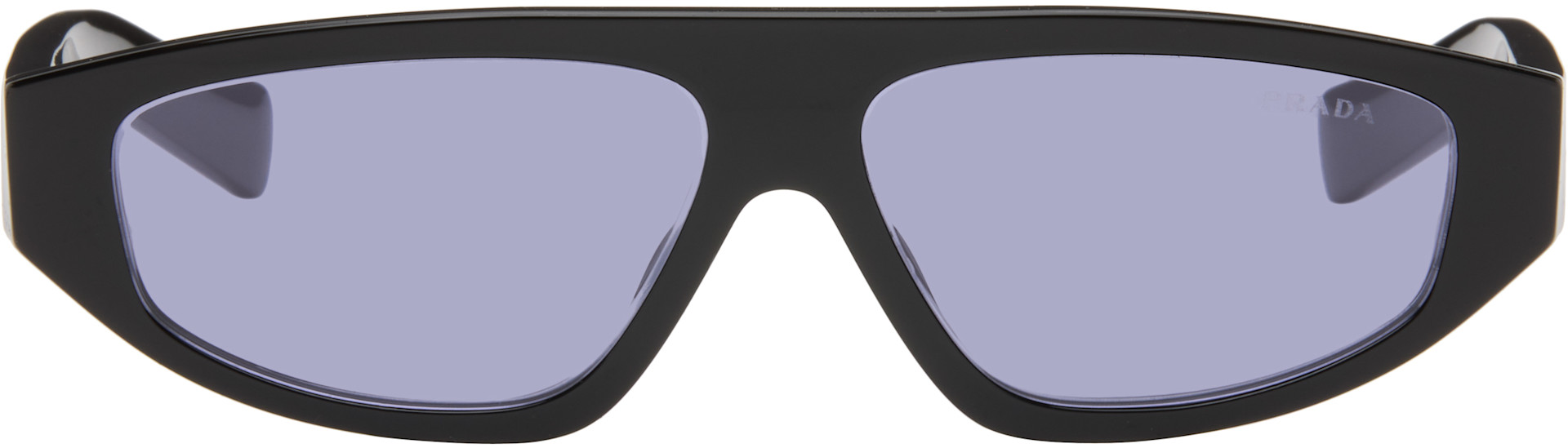 Prada Eyewear: ブラック スクエアサングラス | SSENSE 日本