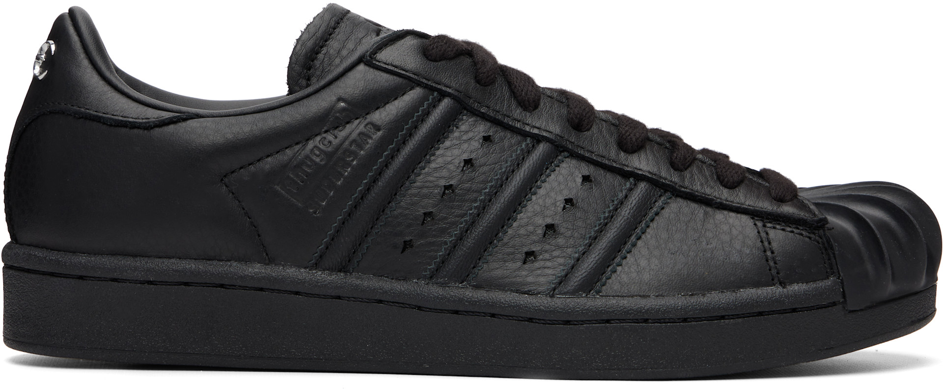 Thug Club: Black adidas Originals Edition Superstar Vintage
