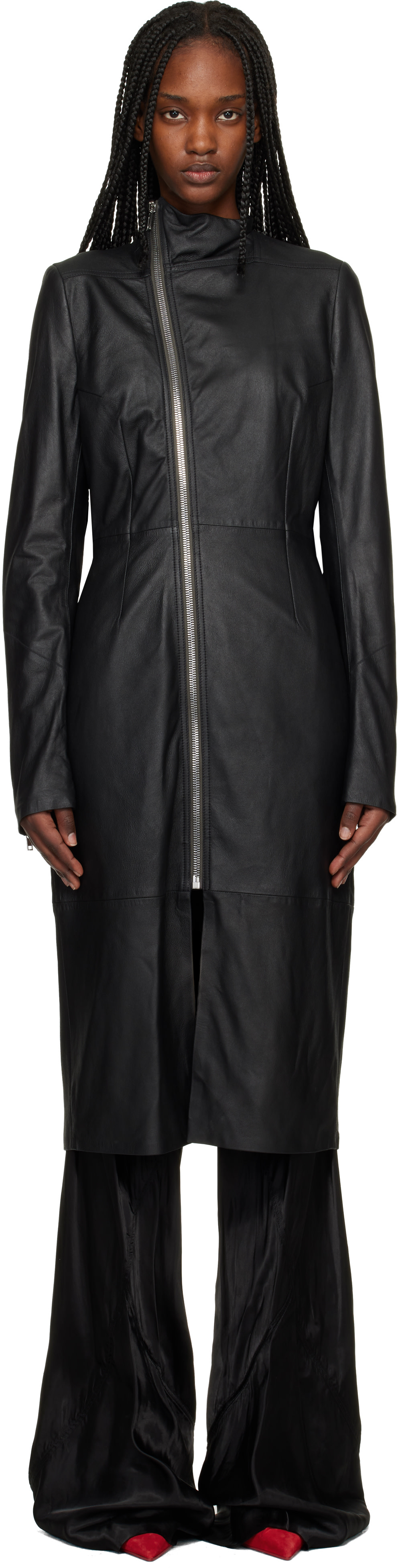 ウィメンズ用 Rick Owens レザー ジャケット | SSENSE 日本