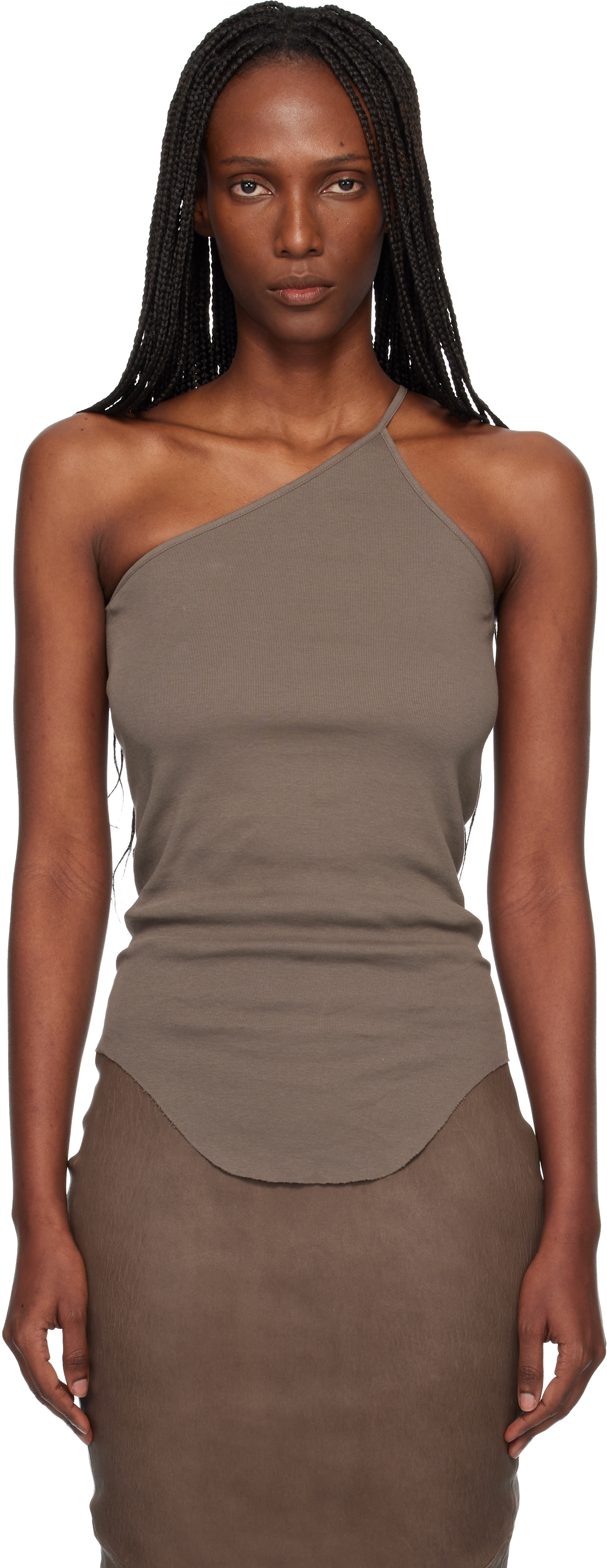 Rick Owens タイトリブタンクトップ　ニットリブタンク　38 レイヤード Rick Owens - Open-Knit Tank Top - Neutrals Rick Owens
