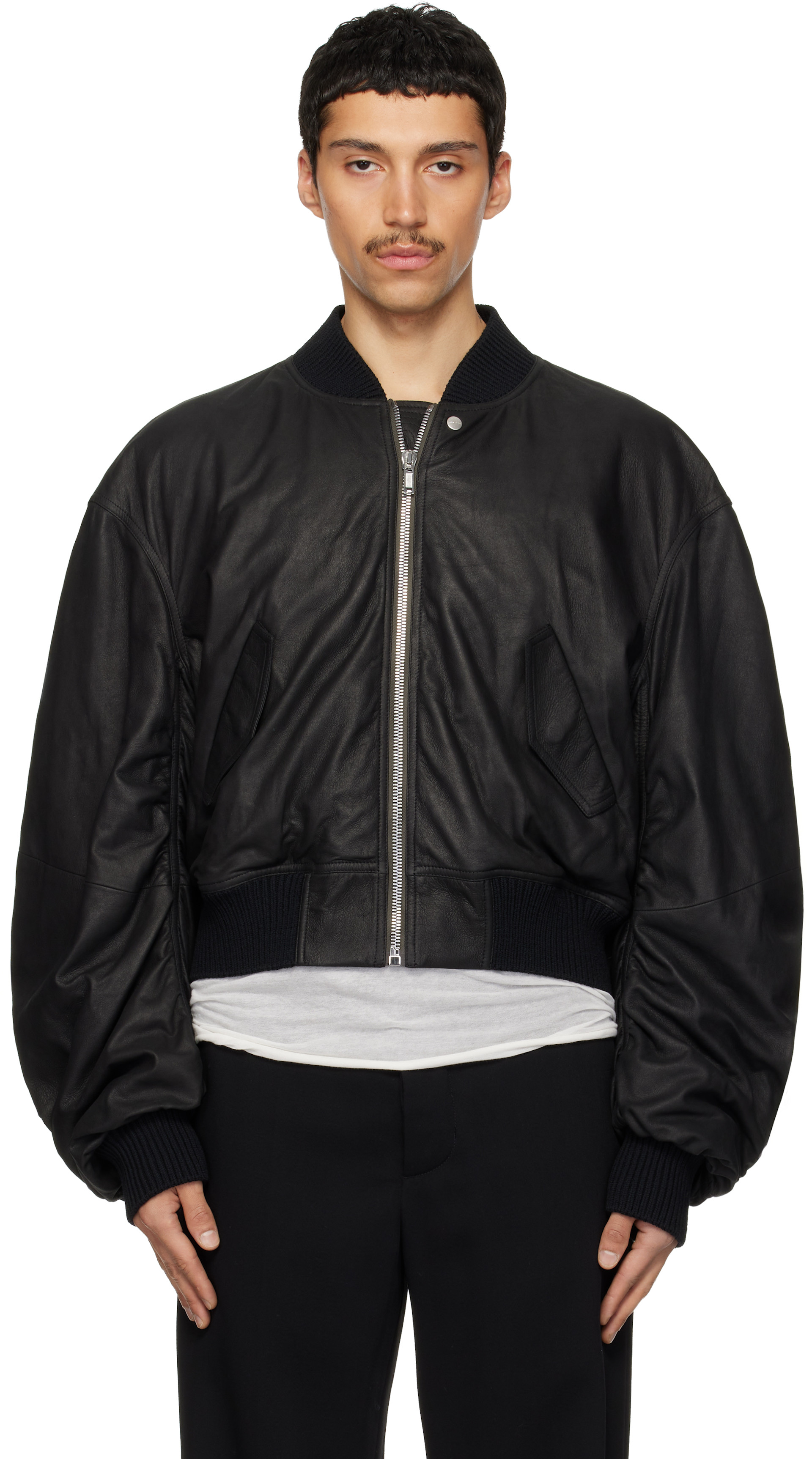 メンズ用 Rick Owens レザー ジャケット | SSENSE 日本
