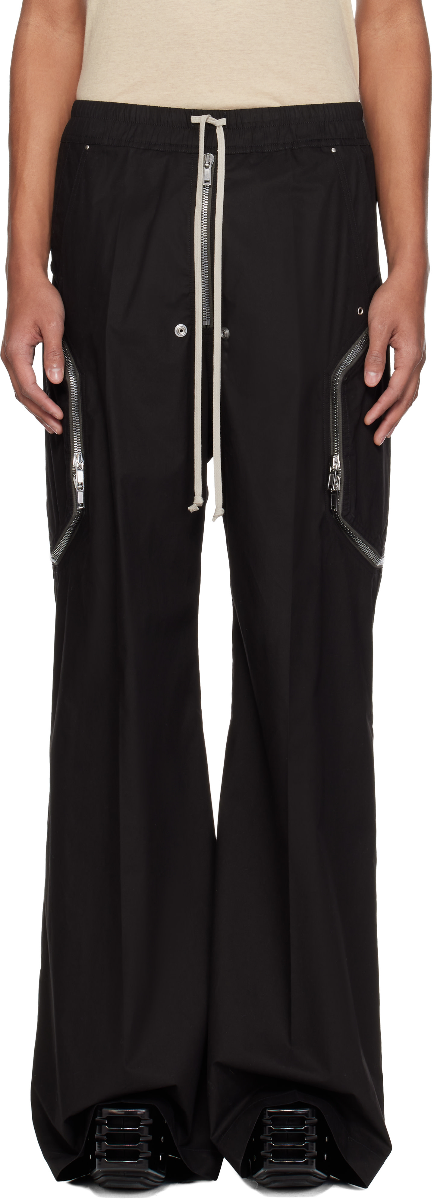 Rick Owens: Black Temple Heizer Belas Cargo Pants | SSENSE