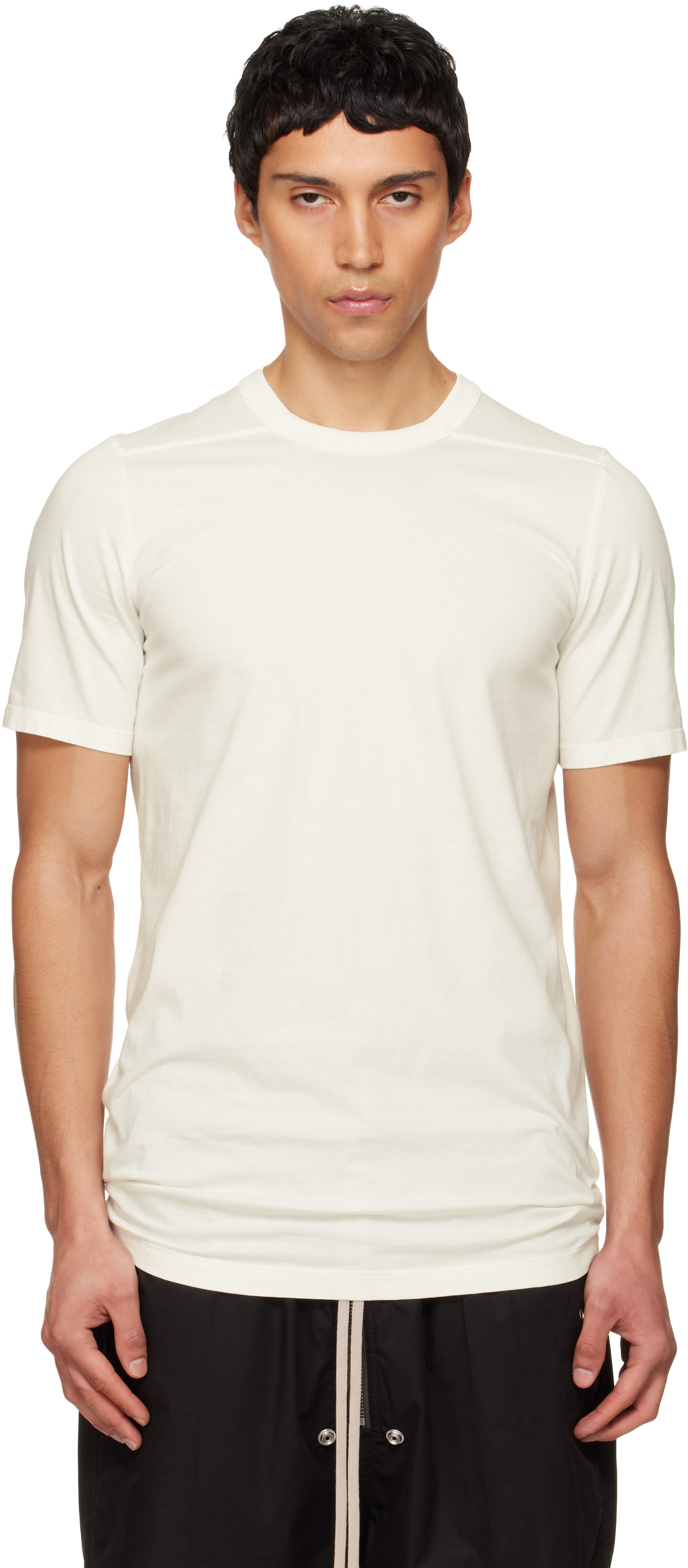 Rick Owens: Off-White Temple Level T-shirt | SSENSE