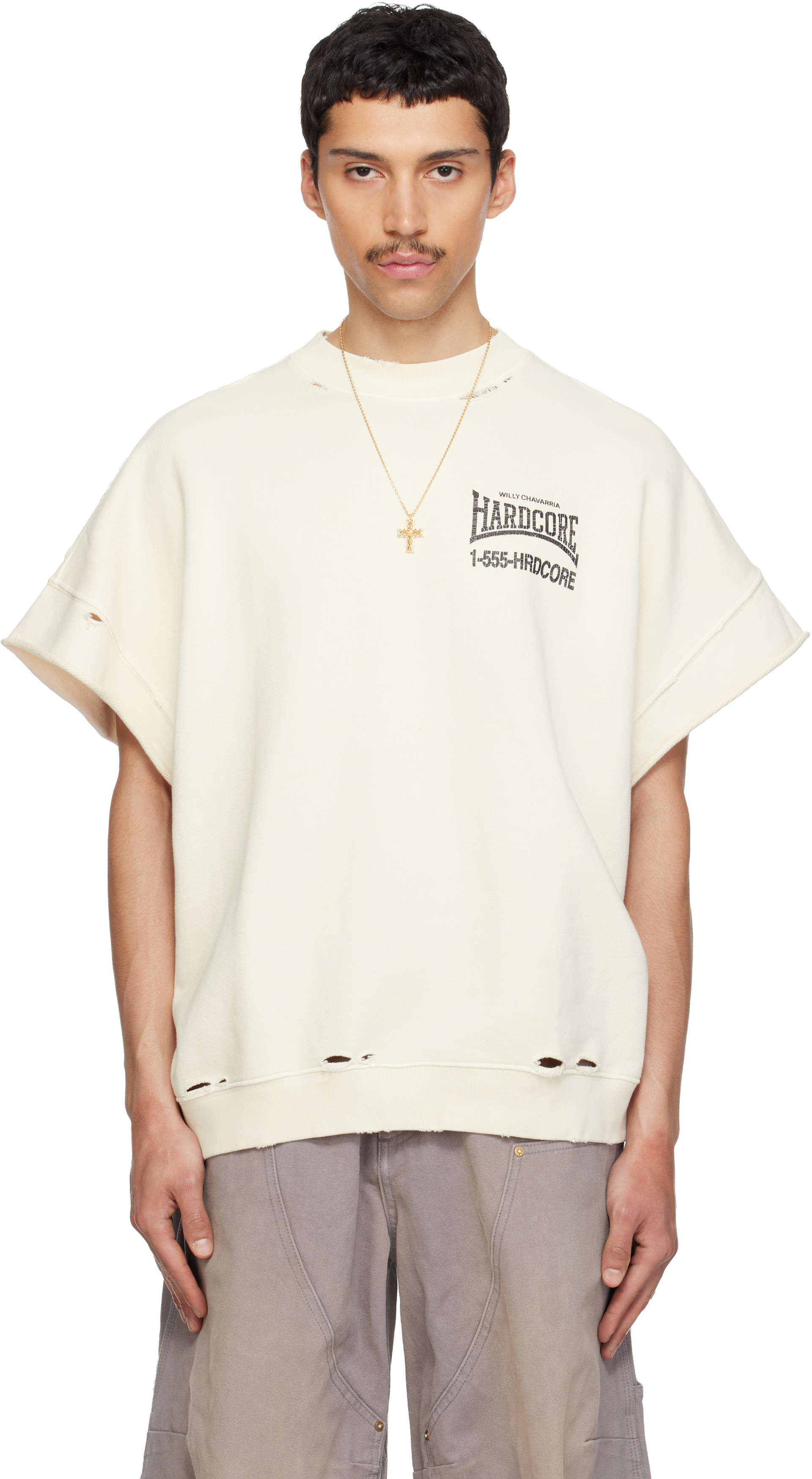 WILLY CHAVARRIA: Off-White 'Hardcore' Muscle T-shirt | SSENSE