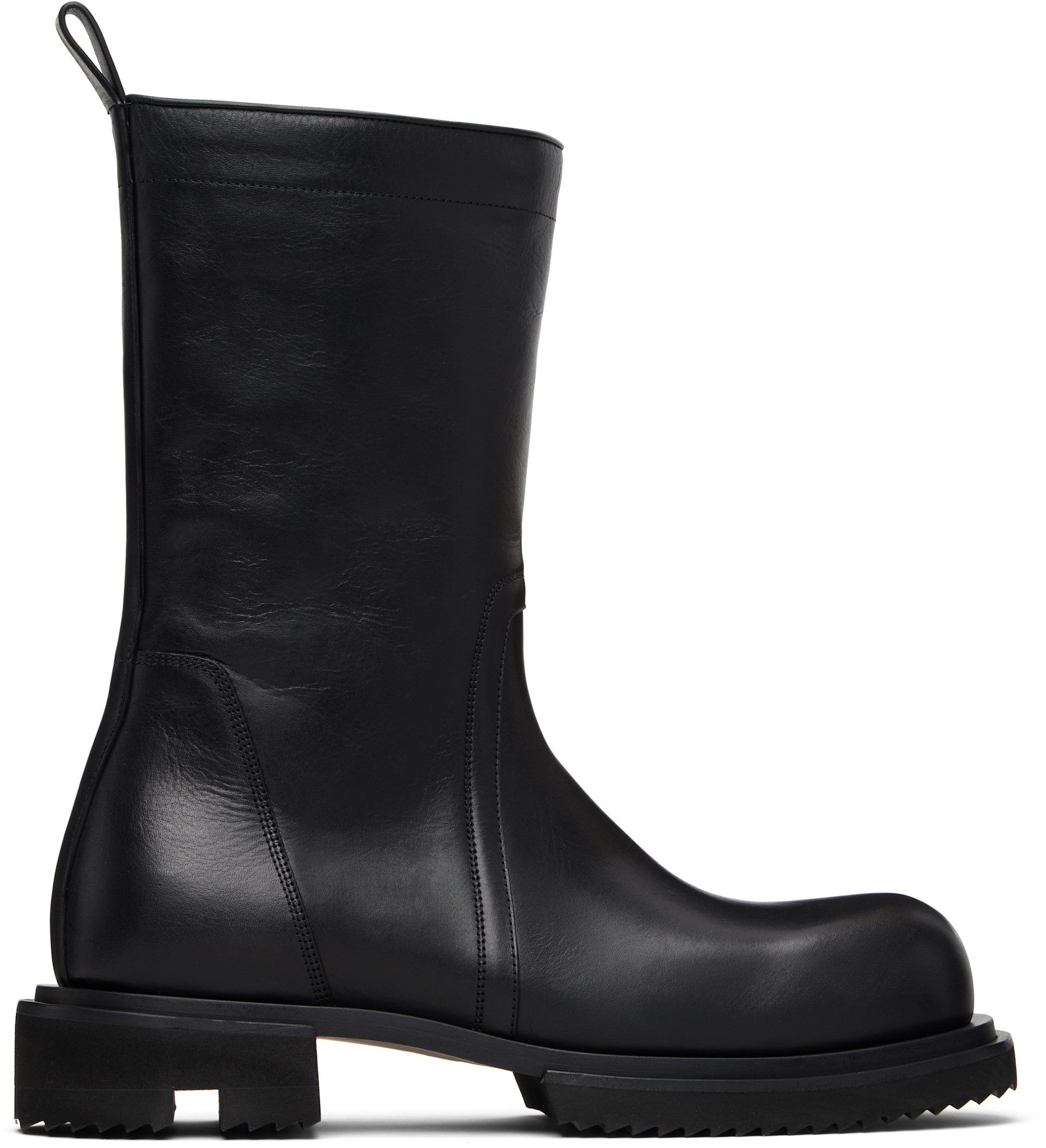 新品　Rick Owens　RICK‘S ロブスタークラスキーチェーン　コットン Rick Owens: Black Temple Creeper Gabe Boots | SSENSE