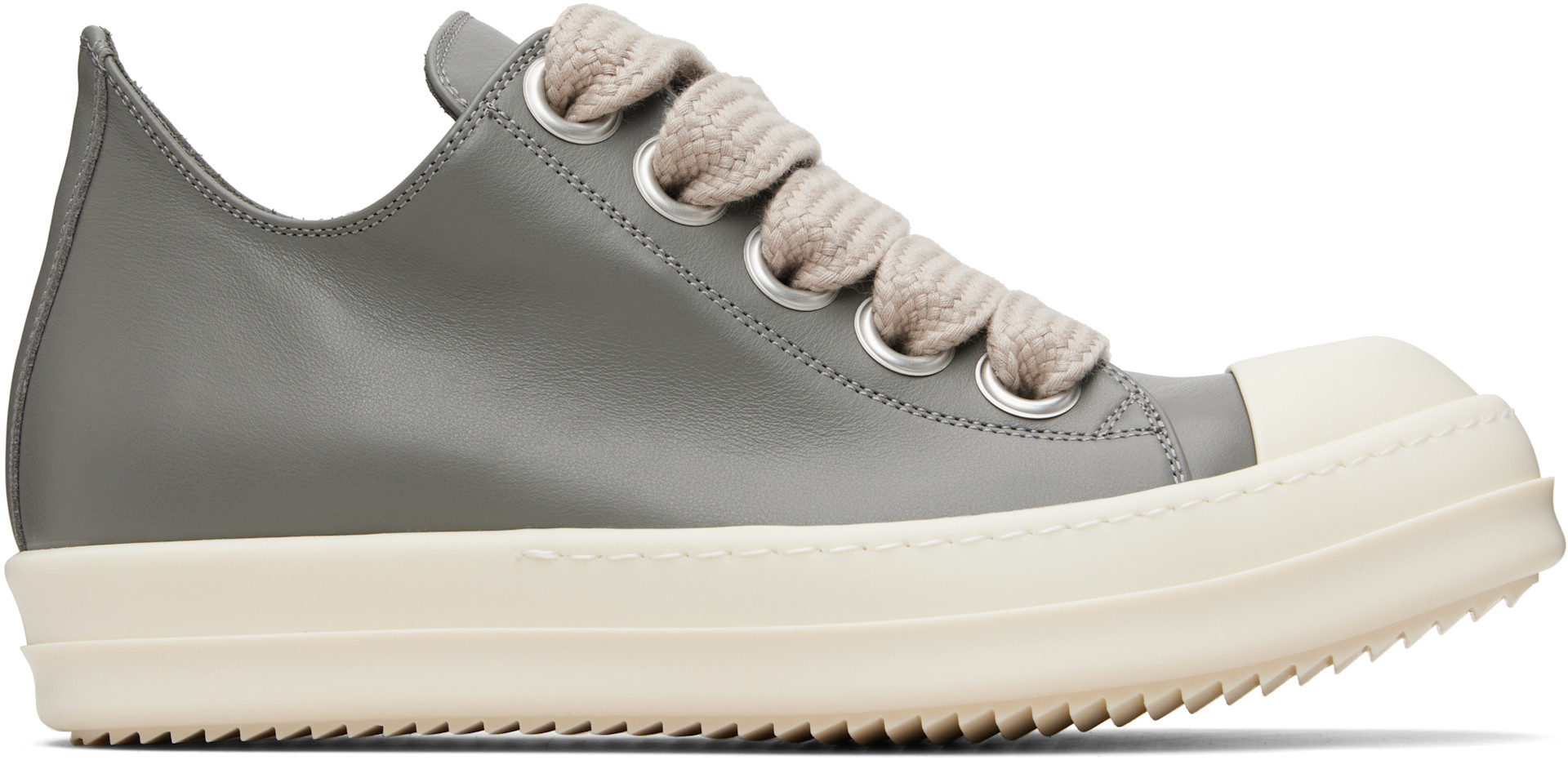 Rick Owens: グレー Temple Jumbolace Low スニーカー | SSENSE 日本