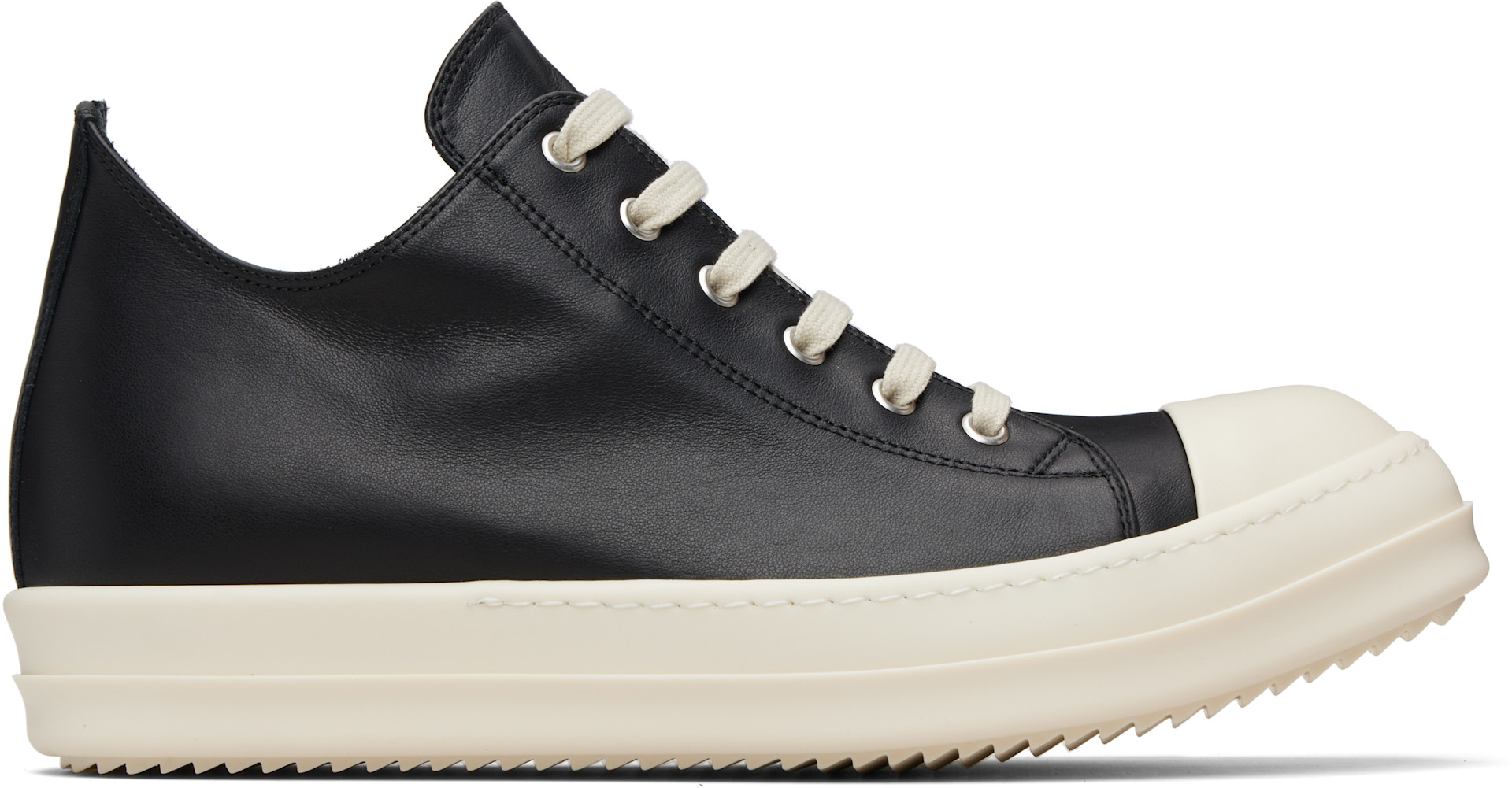 Rick Owens: ブラック Temple Low Sneaks スニーカー | SSENSE 日本