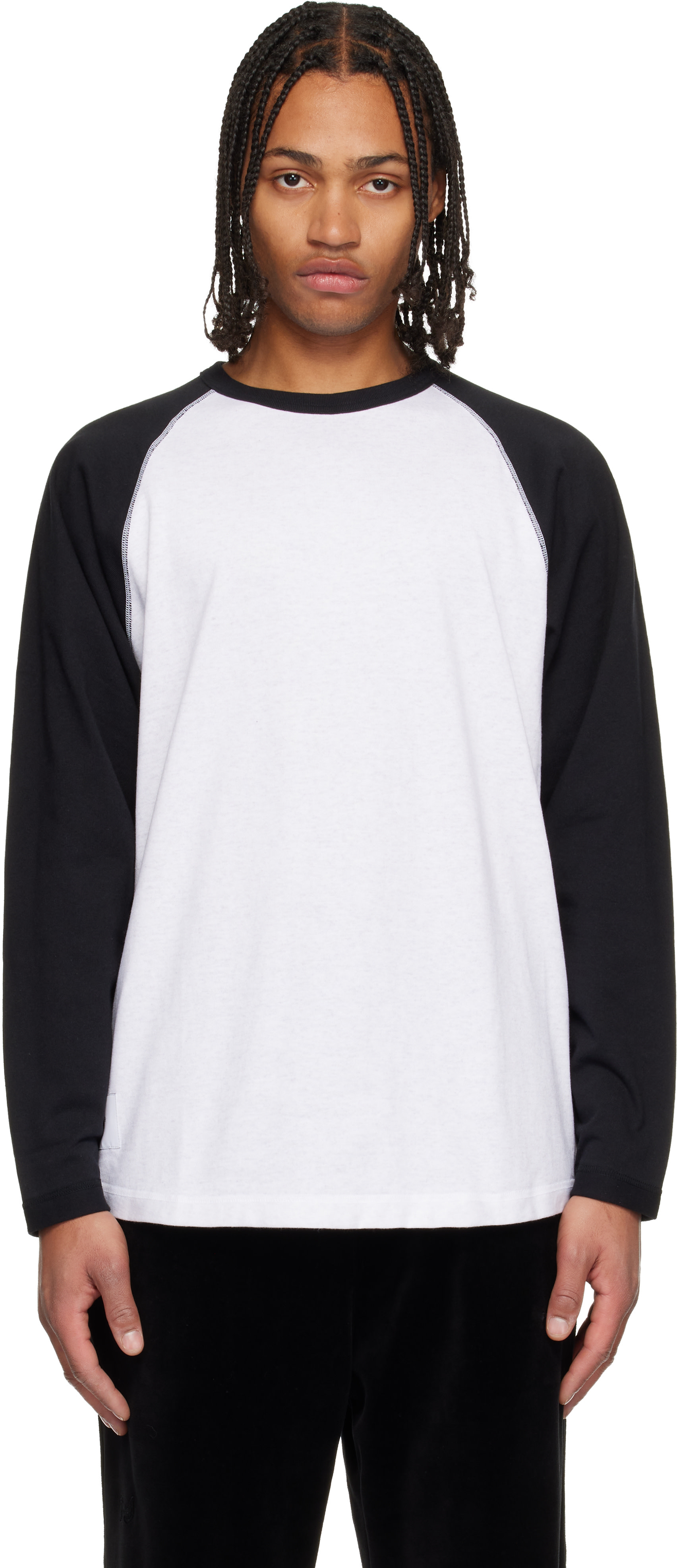 トップス IAN / LS / CTPL. LEAGUE WTAPS: Black & Gray Ian LS T-shirt | SSENSE Canada
