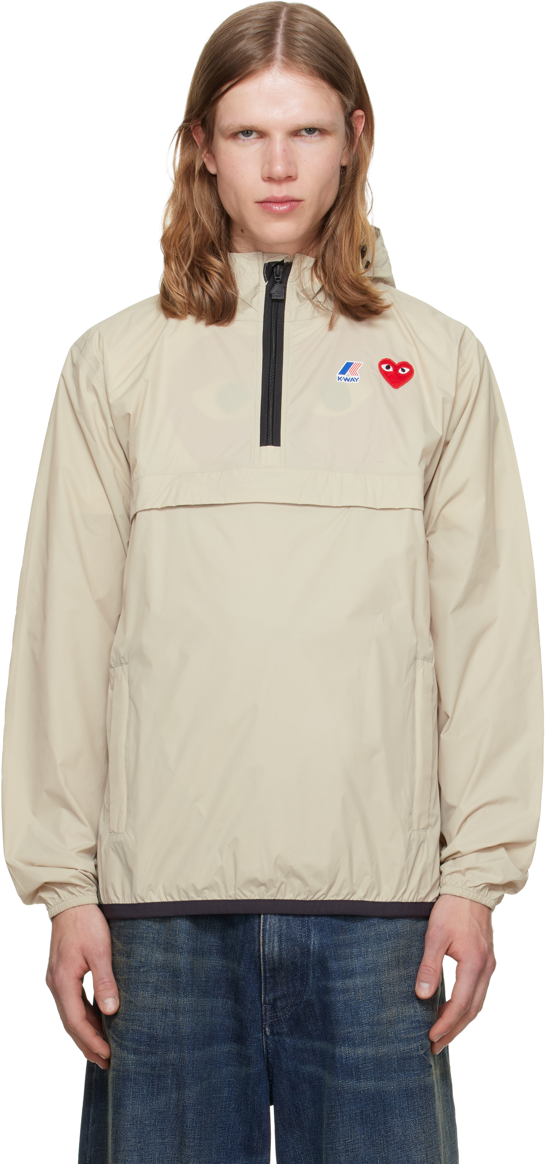 プレイ コムデギャルソン PLAY K-WAY ジップジャケット PLAY COMME des GARCONS × K-WAY / プレイコムデギャルソン×ケイウェイ