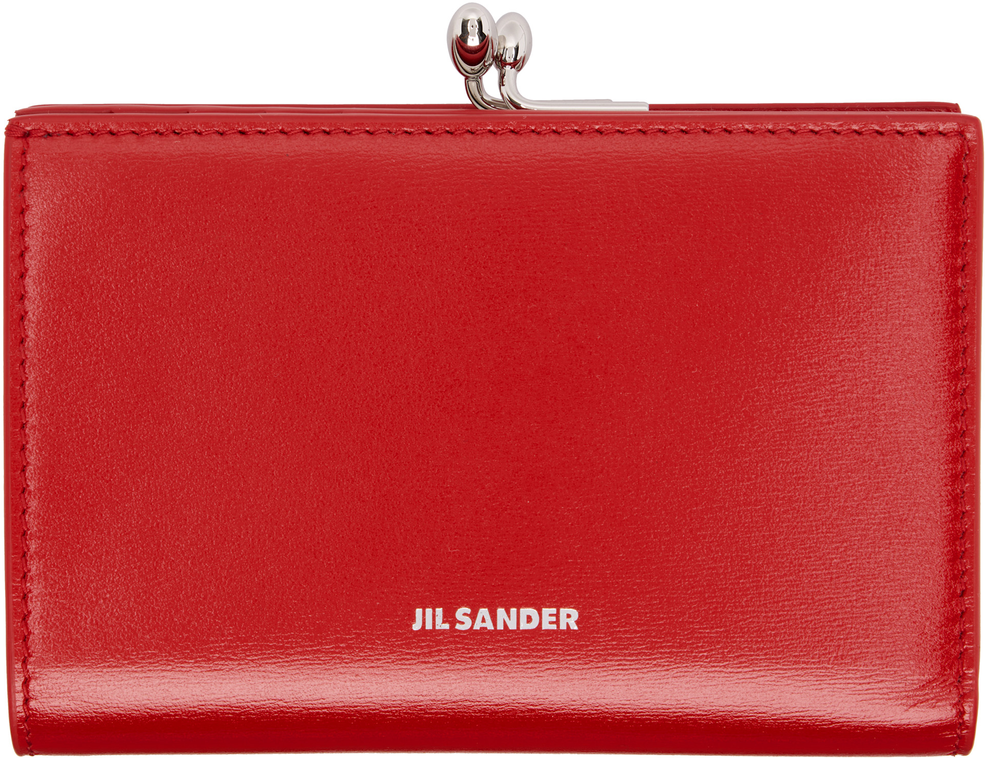 Jil Sander: Red Goji Small Wallet | SSENSE Argentina