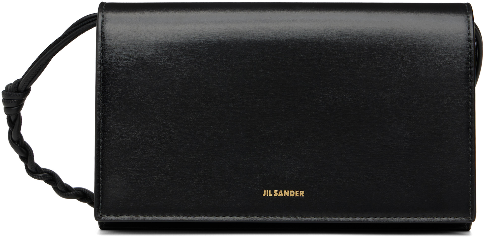 Jil Sander: Black Tangle Wallet Bag | SSENSE