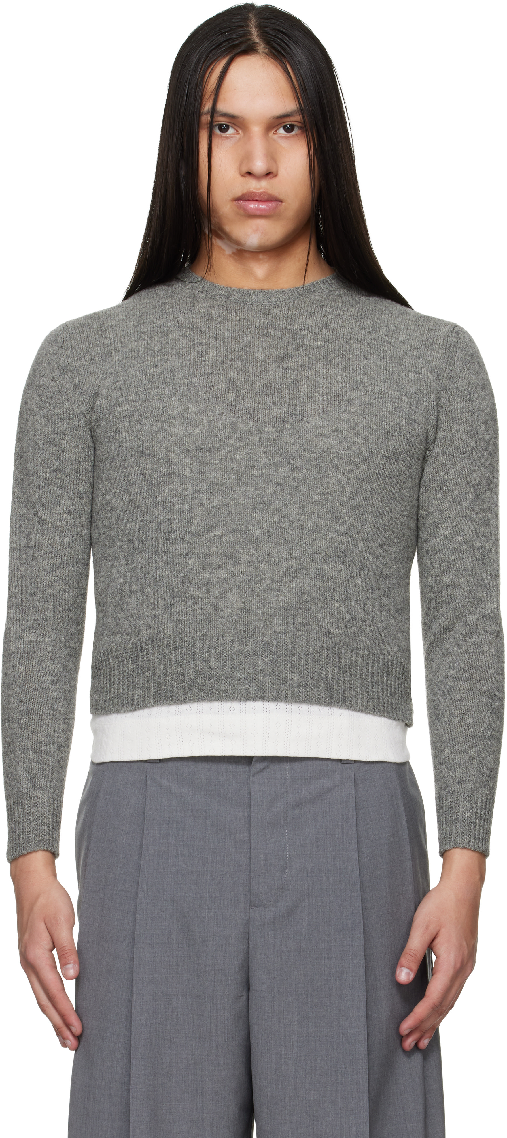 【JIL SANDER】メンズニット Jil Sander ニット セーター | グレー | FARFETCH JP