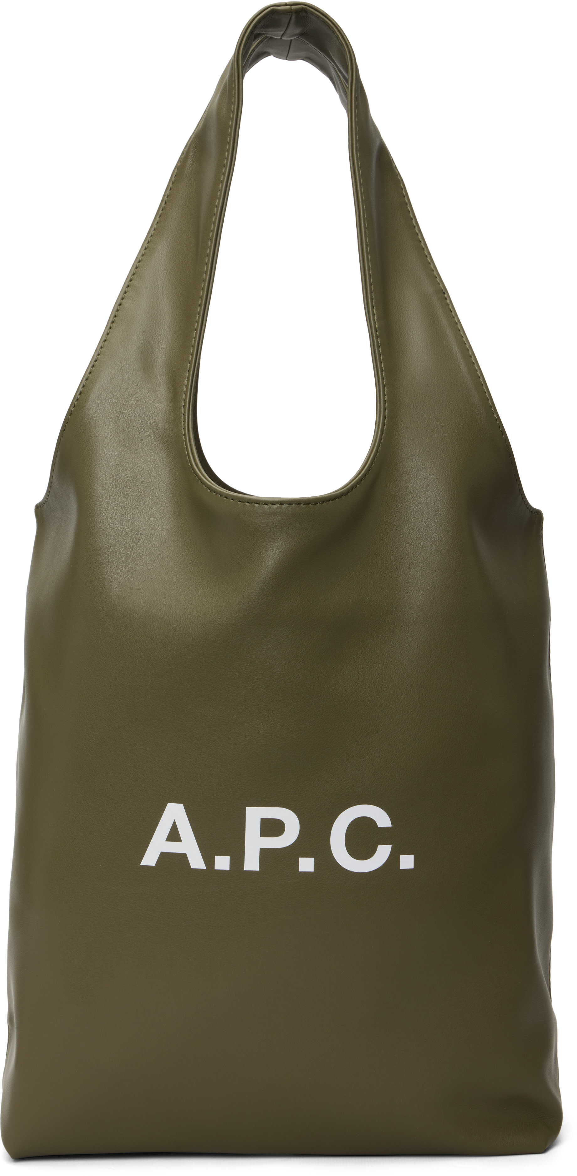 A.P.C.: Khaki Ninon Small Tote | SSENSE