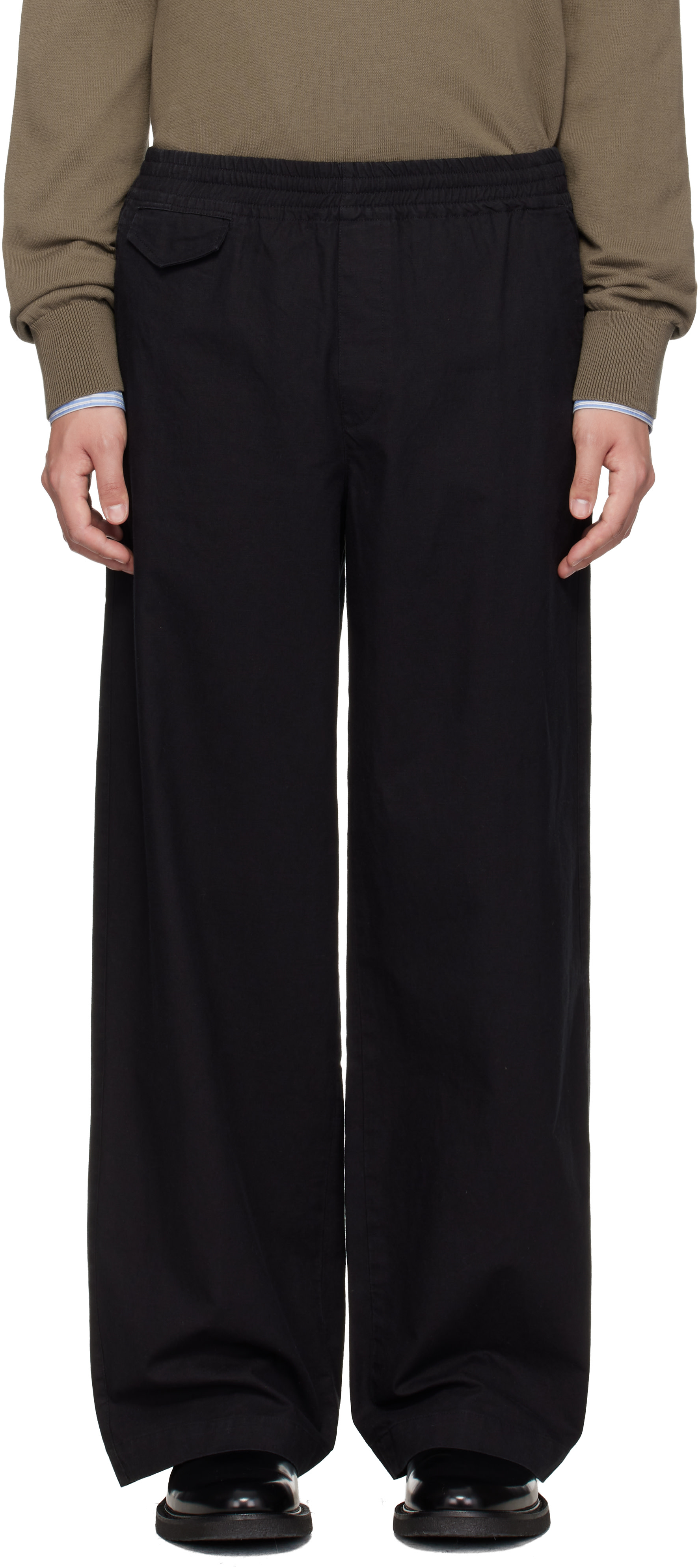 A.P.C.: Black Lou Trousers | SSENSE
