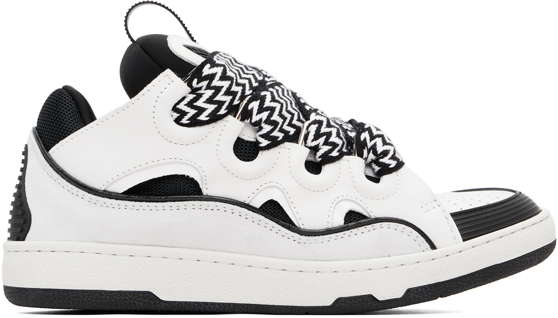 Lanvin: White Curb Sneakers | SSENSE