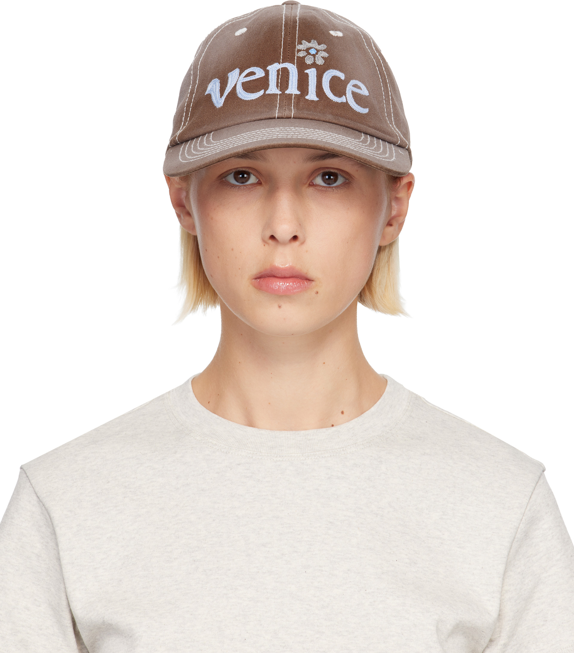 ERL: ブラウン 'Venice' キャップ | SSENSE 日本