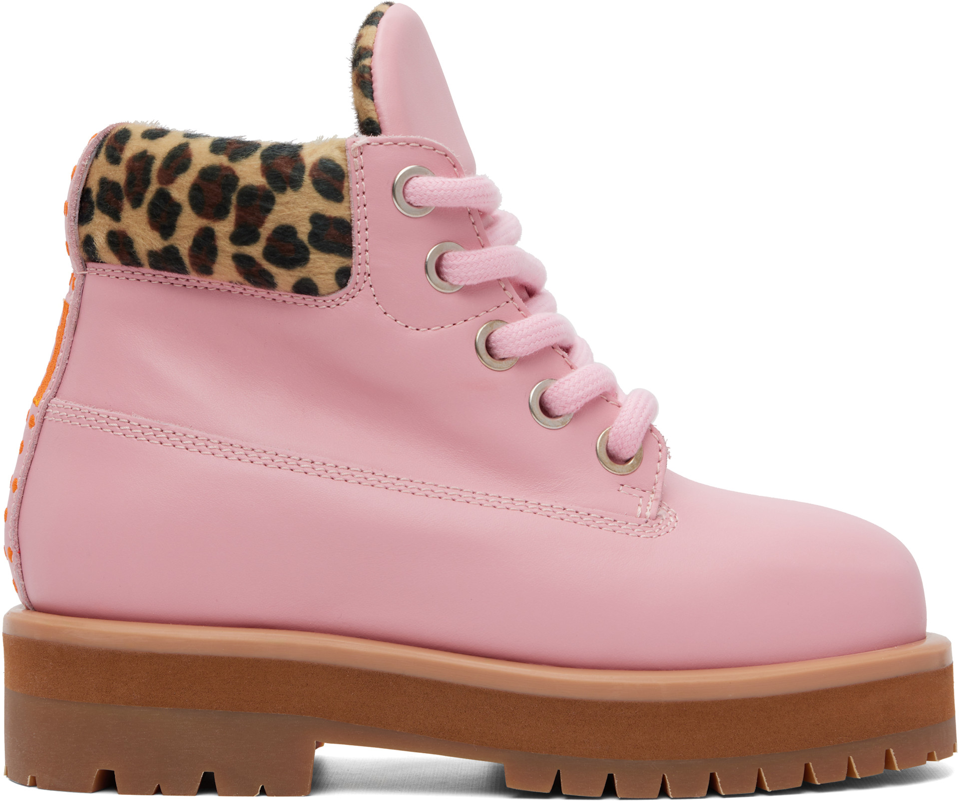 PDF: Pink Strada Low Cheetah Boots | SSENSE