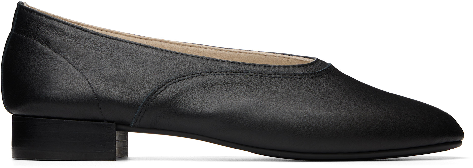 Repetto: Black Olympe Ballerina Flats | SSENSE