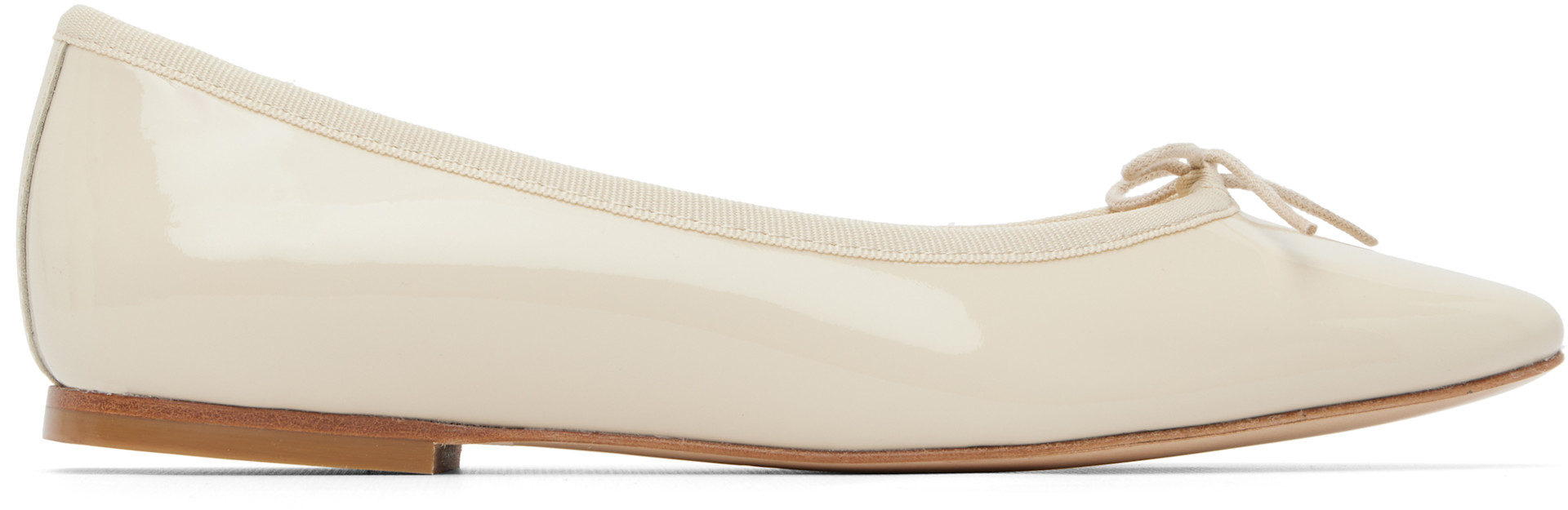 Repetto: Off-White Cendrillon Pointed-Toe Ballerina Flats | SSENSE