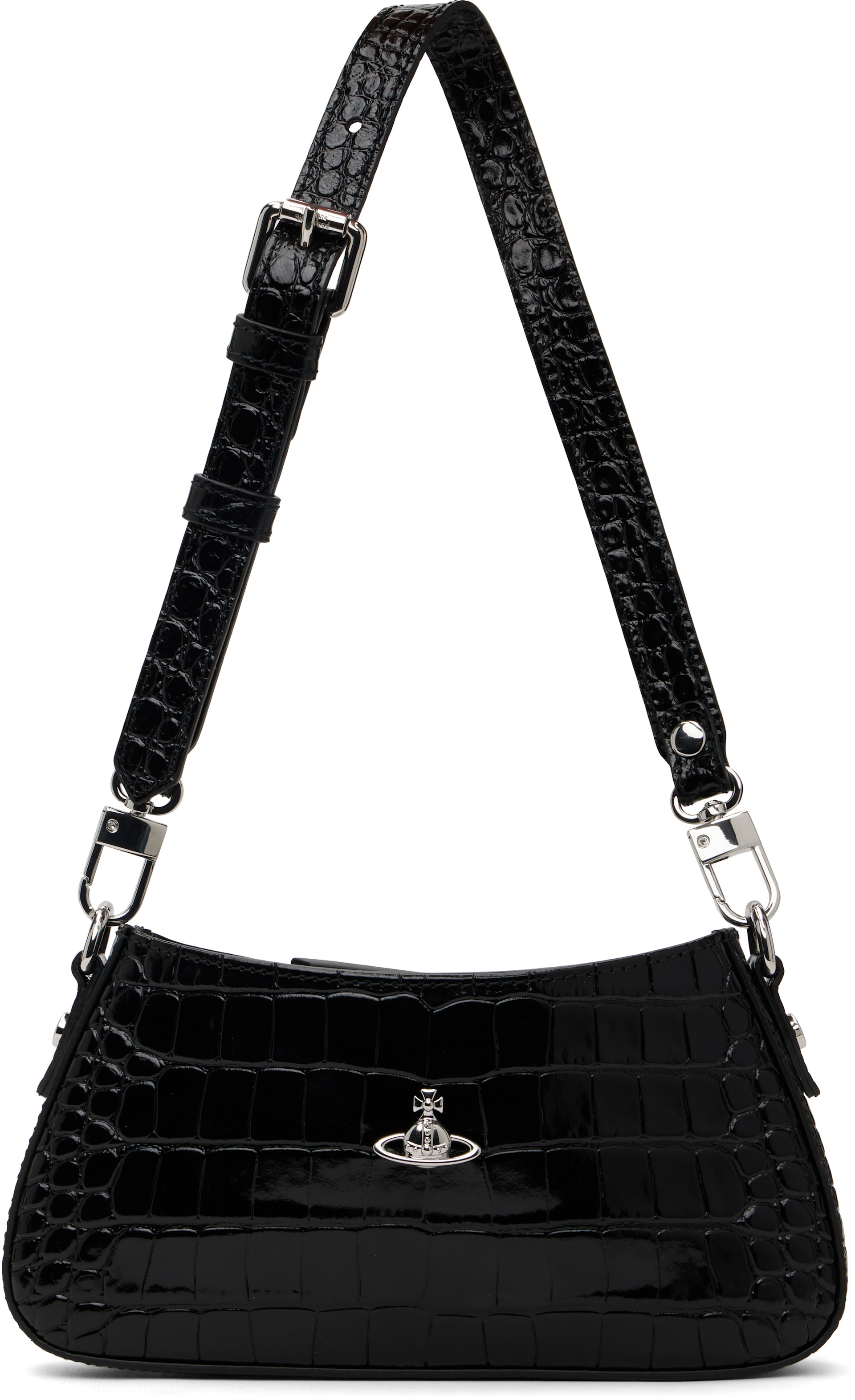 Vivienne Westwood: Black Tasha Shoulder Phone Bag | SSENSE