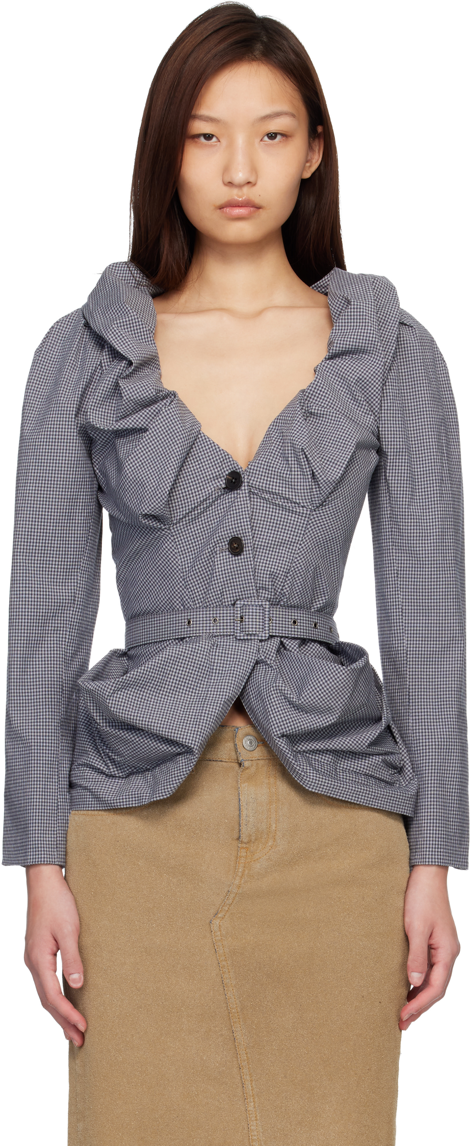 Vivienne Westwood: Gray Kendall Blazer | SSENSE Thailand