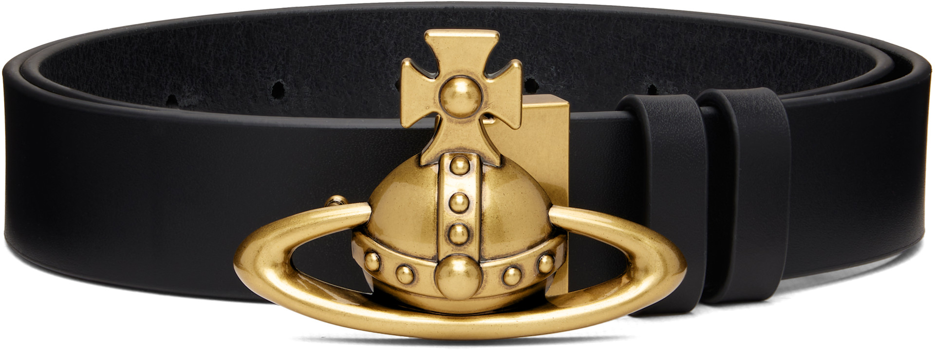 Vivienne Westwood: Black Orb Buckle Belt | SSENSE