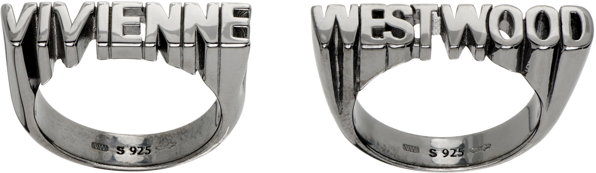 Vivienne Westwoodリング 925 XXS Vivienne Westwood: Essex Ring Set | SSENSE
