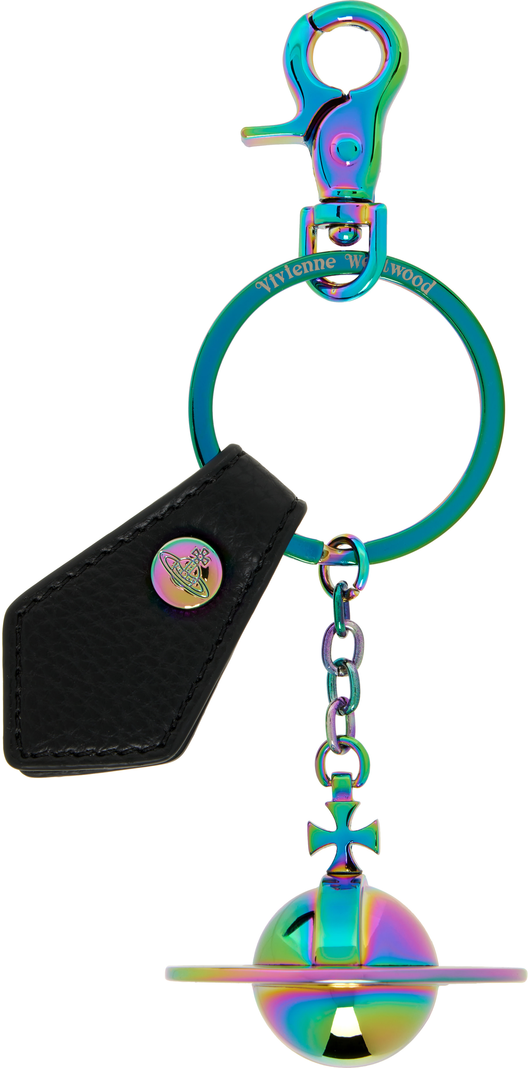 Vivienne Westwood: Black 3D Orb Keychain | SSENSE