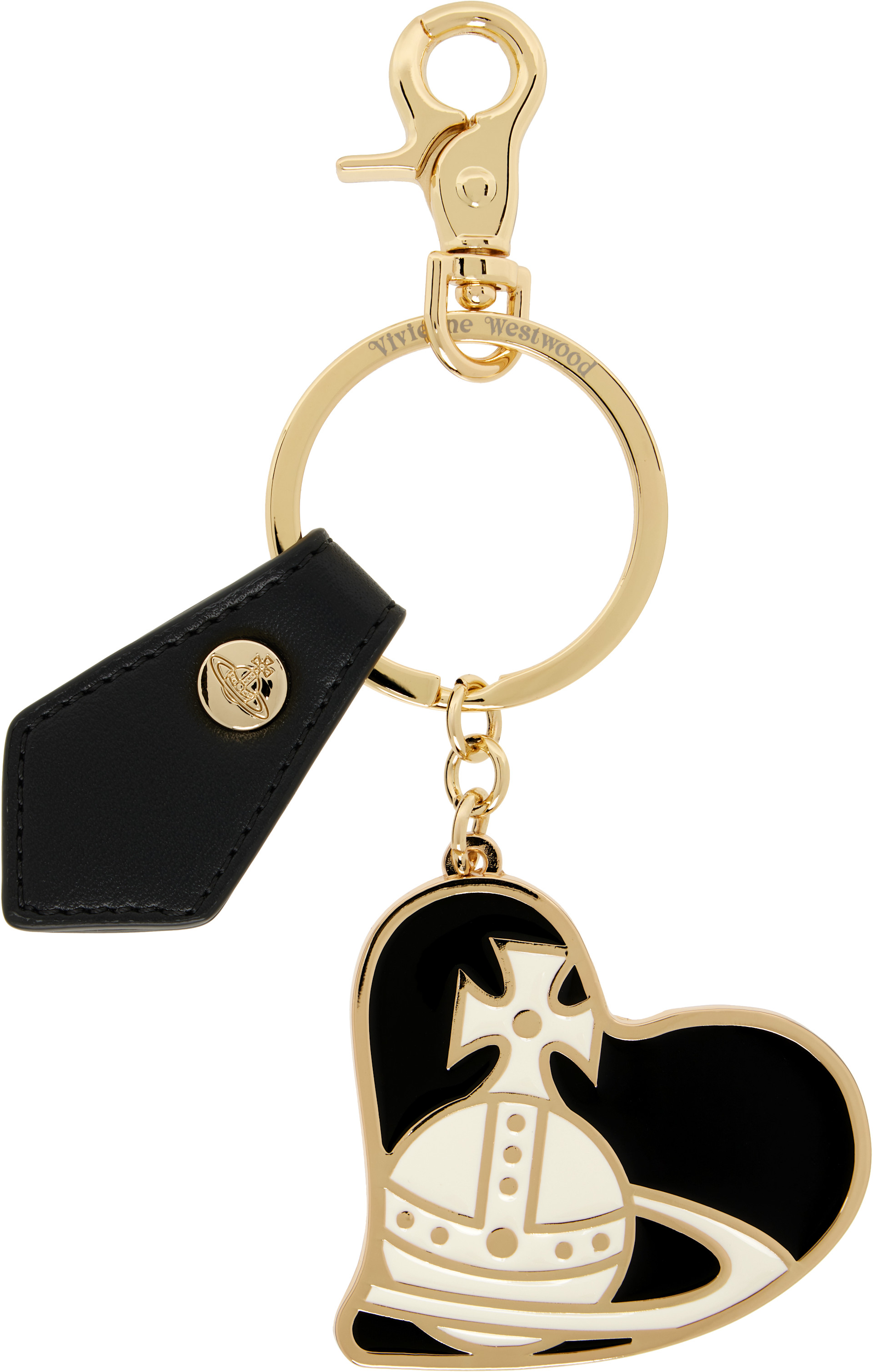 Vivienne Westwood: Gold Orb Heart Keychain | SSENSE