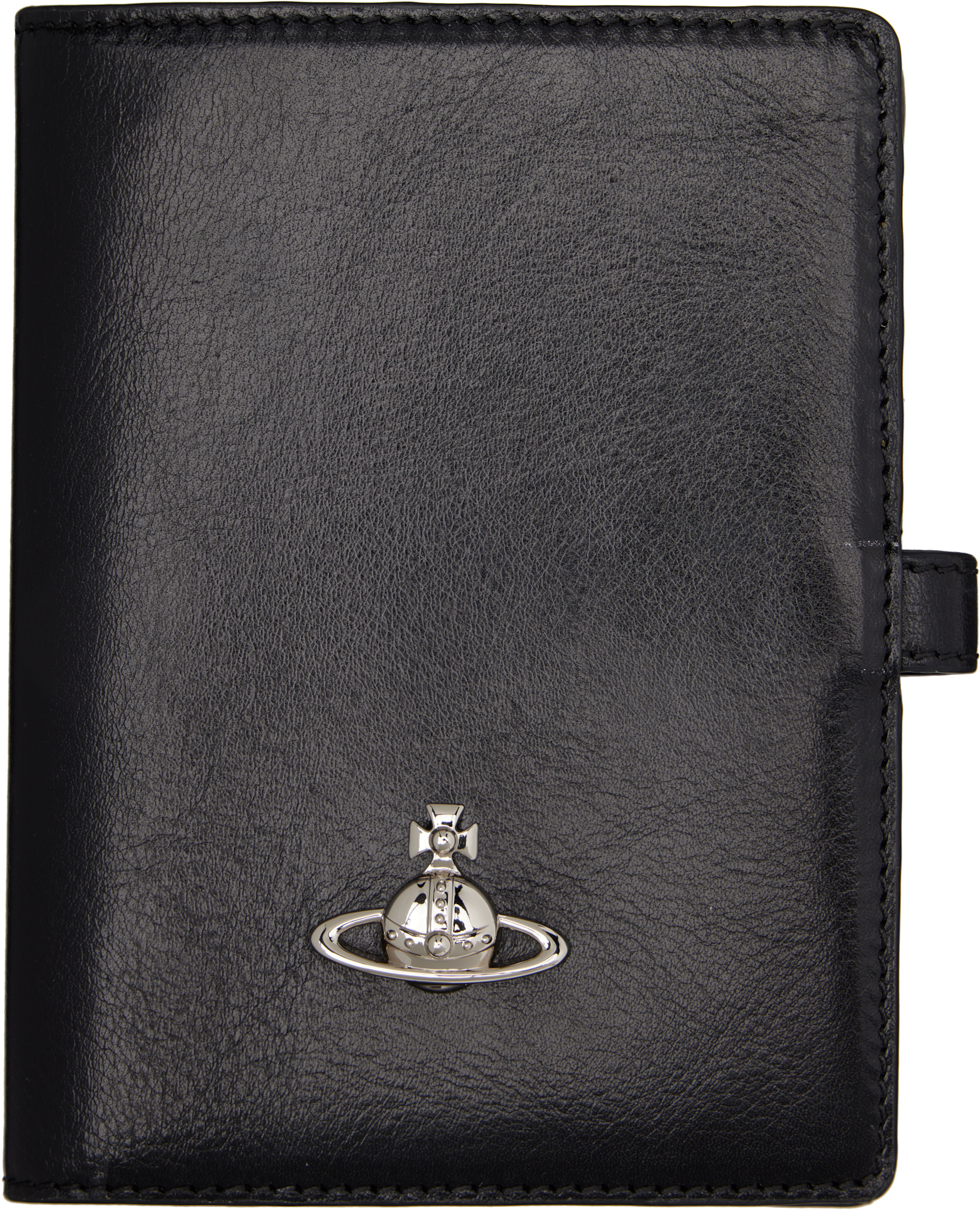 shipi    VivienneWestwood Vivienne Westwood: Black Orb Passport Holder | SSENSE Canada