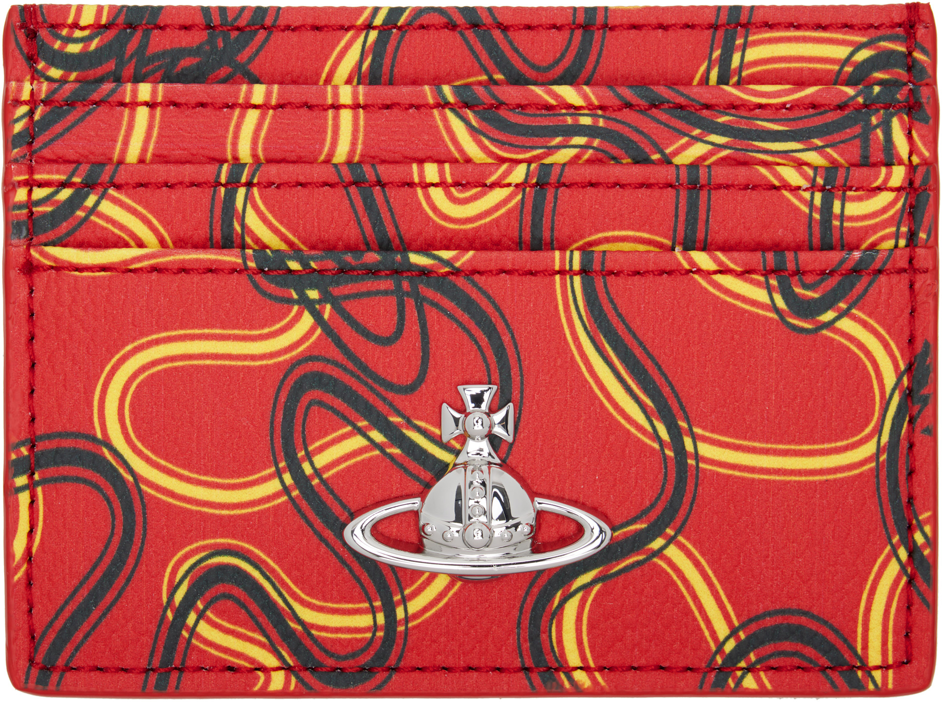 Vivienne Westwood: Red Flat Card Holder | SSENSE