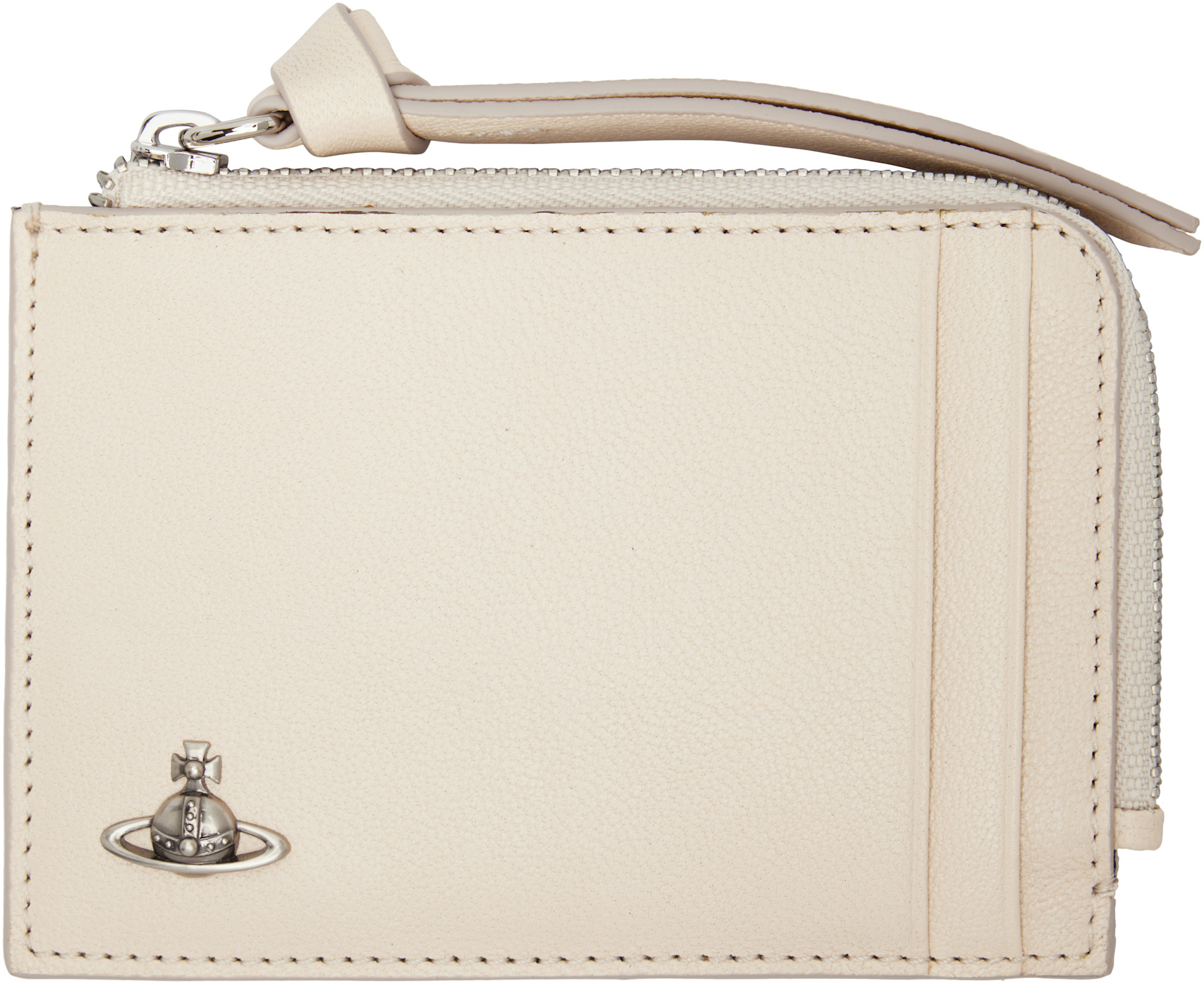 小物 vivienne westwood zip card wallet Vivienne Westwood: Off-White Zip Card Holder | SSENSE