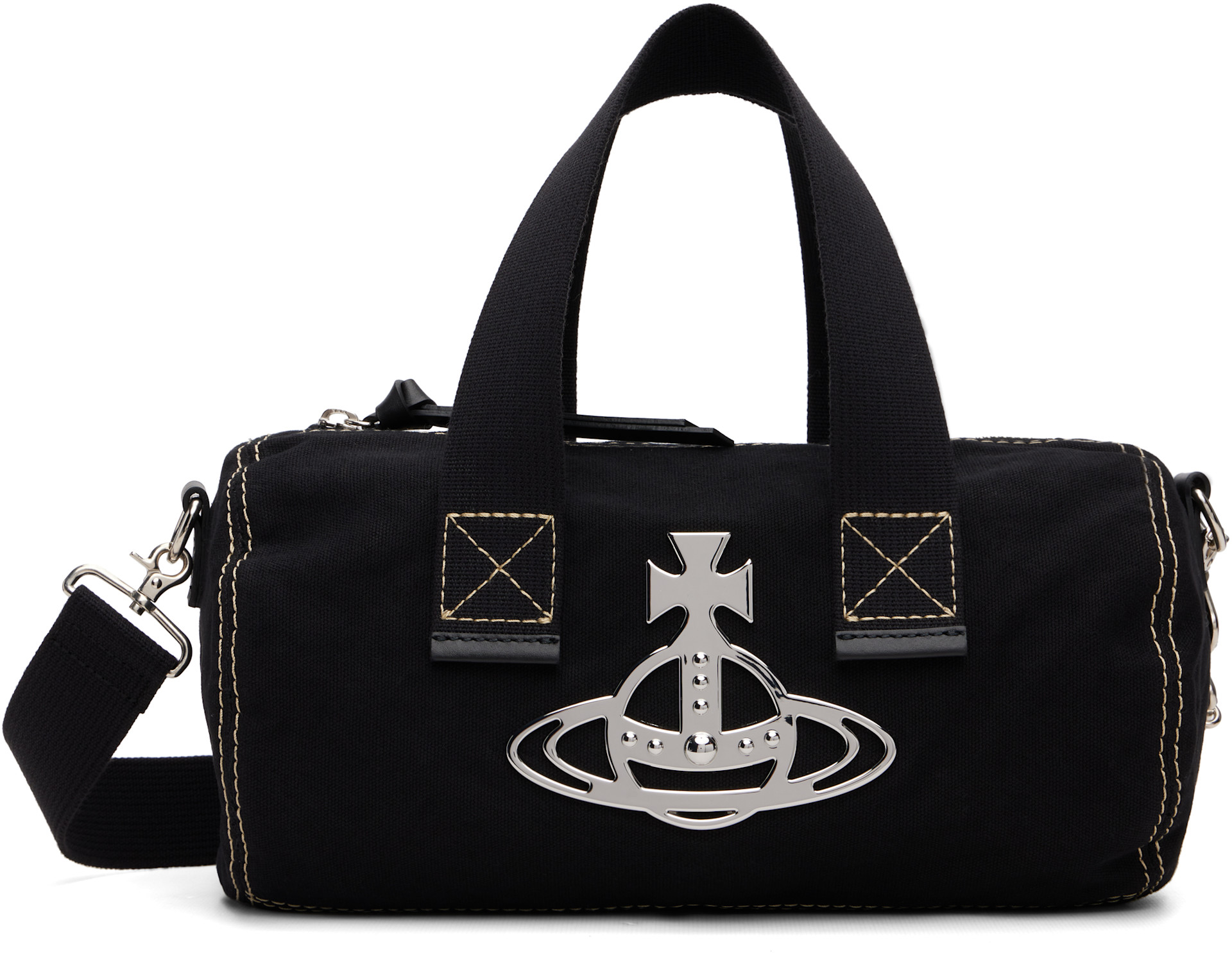 Vivienne Westwood: Black Paul Cylinder Crossbody Bag | SSENSE