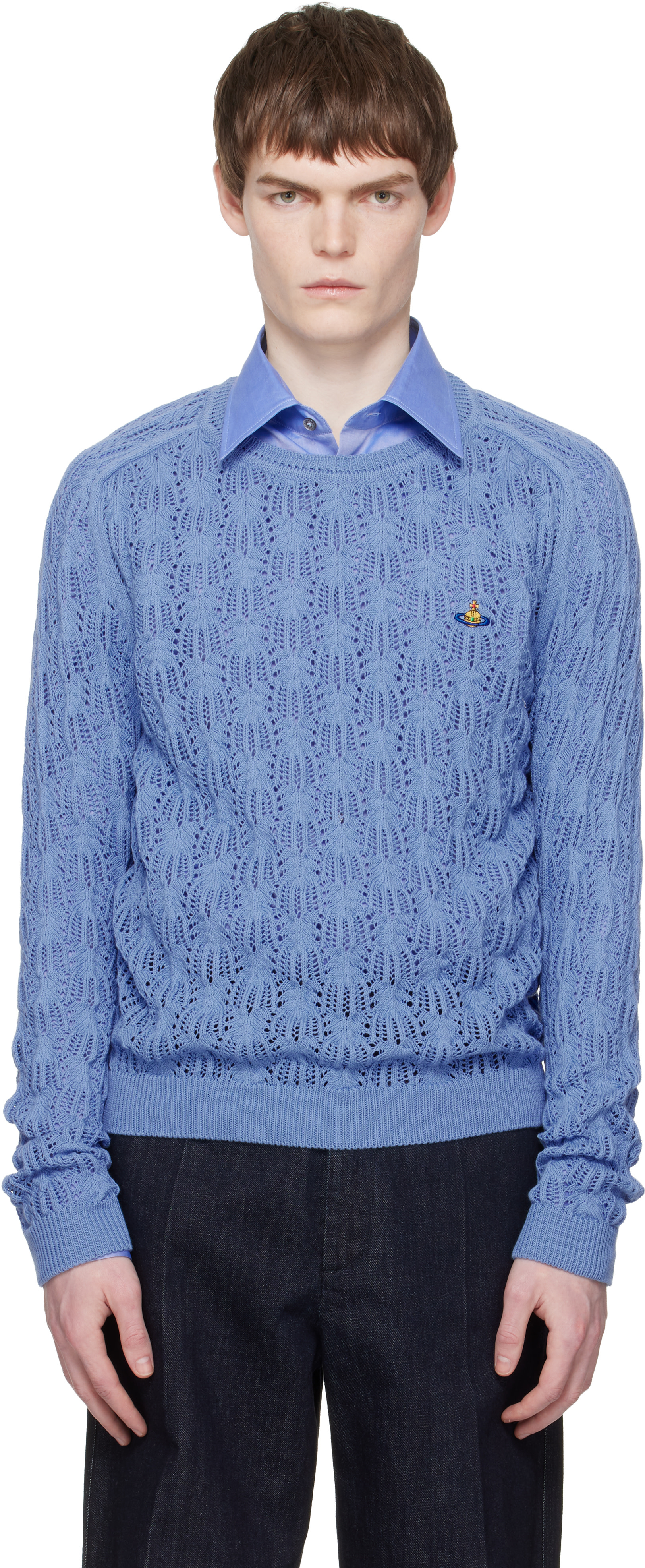 Vivienne Westwood: Blue Frost Sweater | SSENSE