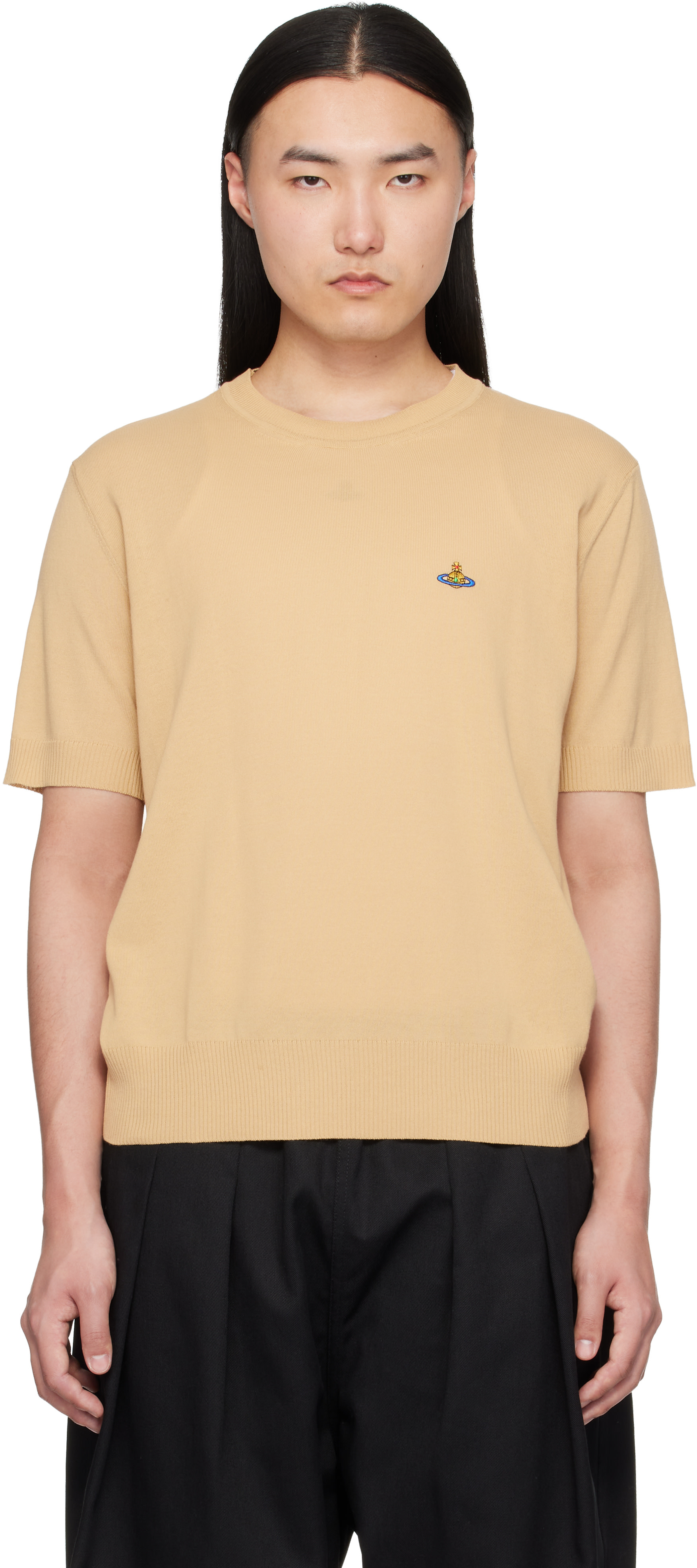 Vivienne Westwood ノースリーブポロシャツ ベージュ メンズ用 Vivienne Westwood トップス | SSENSE 日本