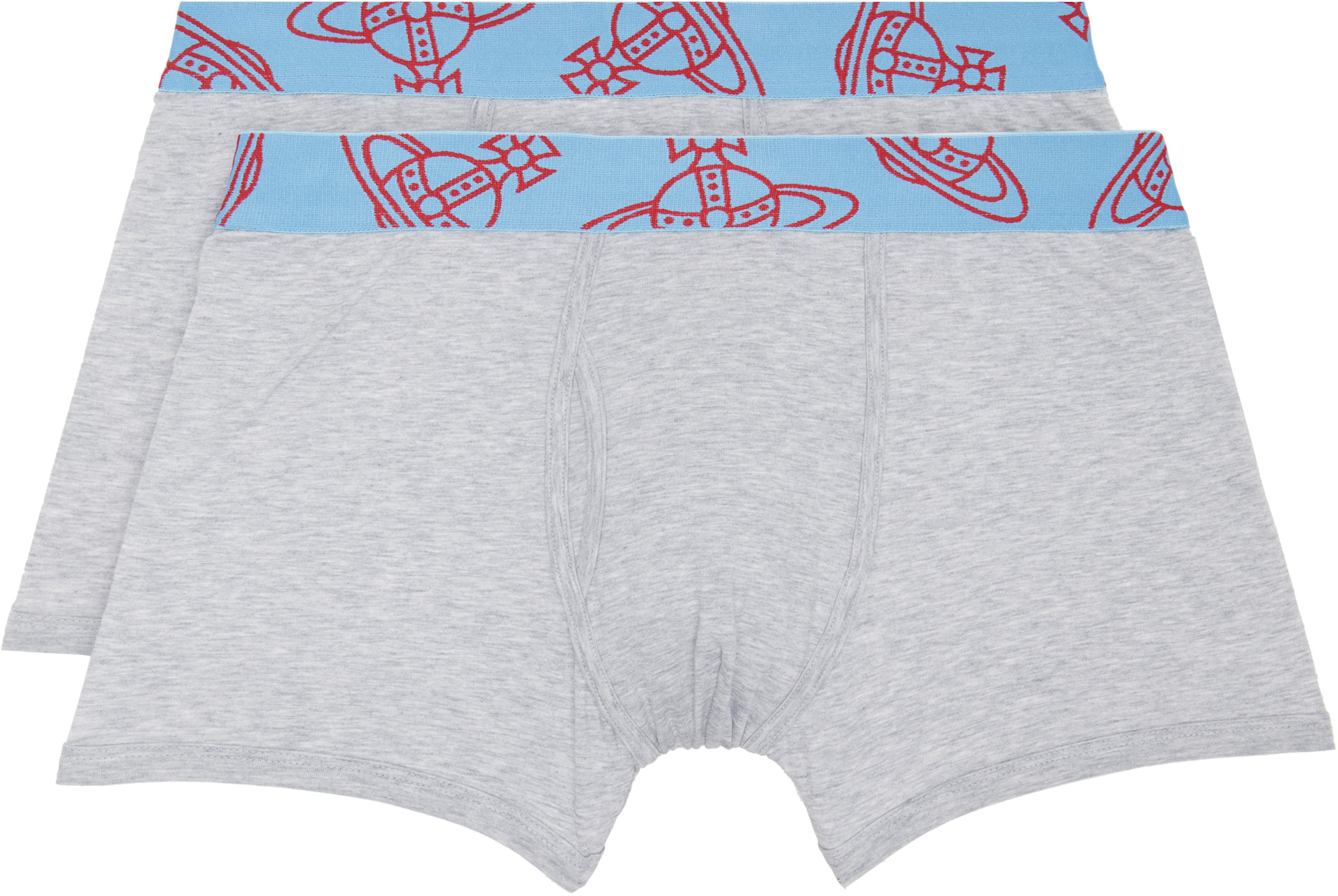 Vivienne Westwood: Two-Pack Gray Band Boxer Briefs | SSENSE