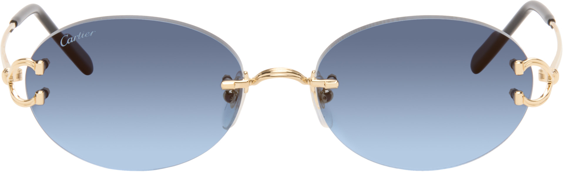Cartier: ゴールド Classic C Motif サングラス | SSENSE 日本