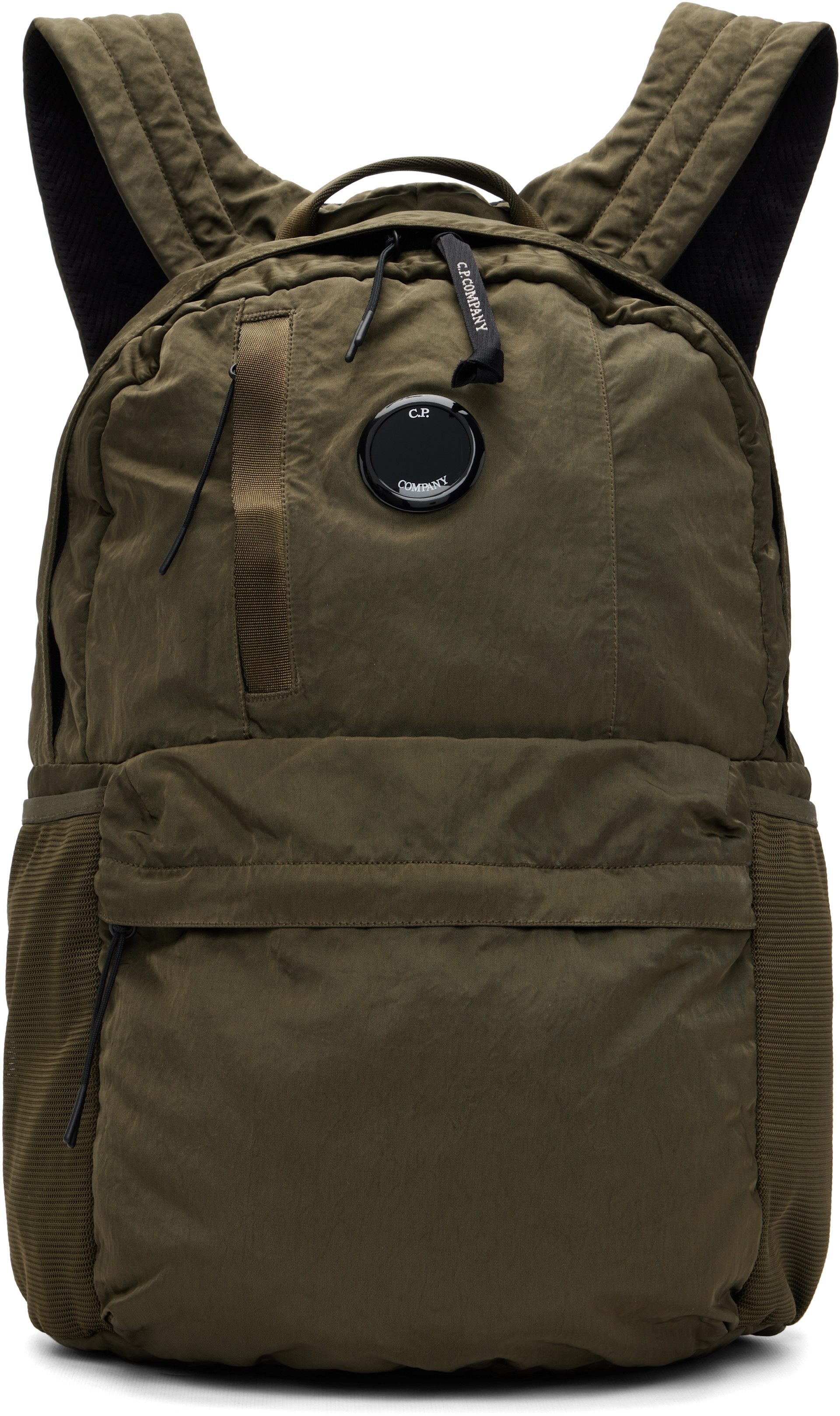 C.P. Company: Khaki Nylon B Backpack | SSENSE