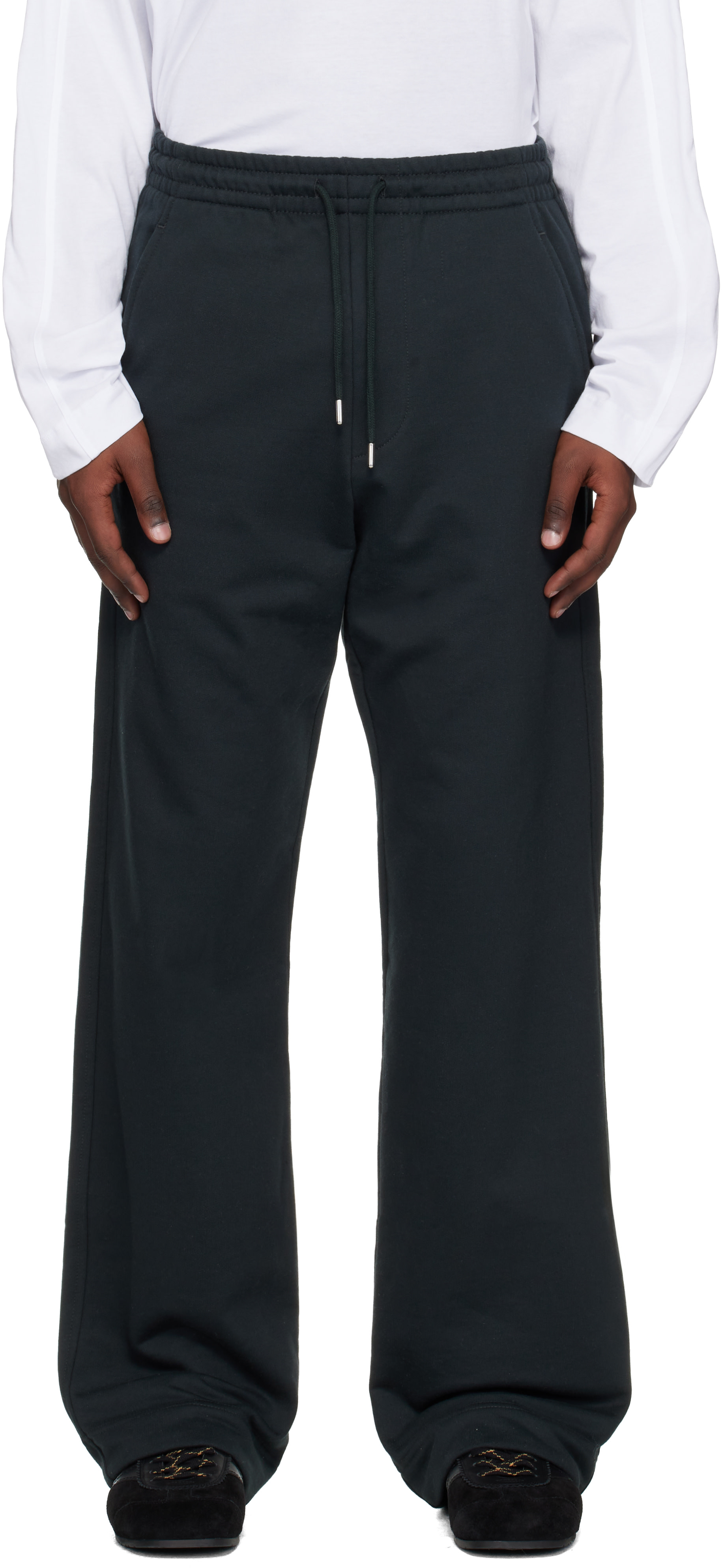 Dries Van Noten: Black Drawstring Sweatpants | SSENSE