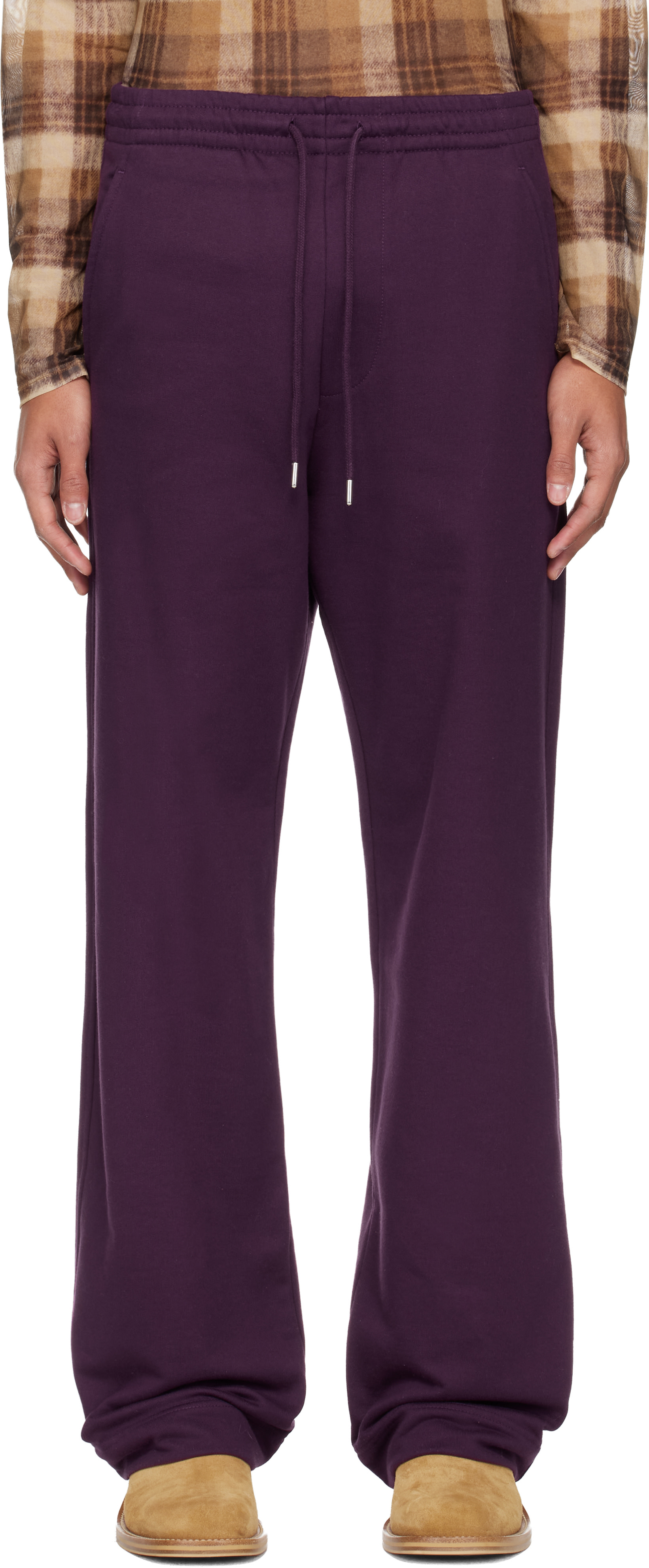 その他 DRIES VAN NOTEN Sweatpants Dries Van Noten: Purple Drawstring Sweatpants | SSENSE