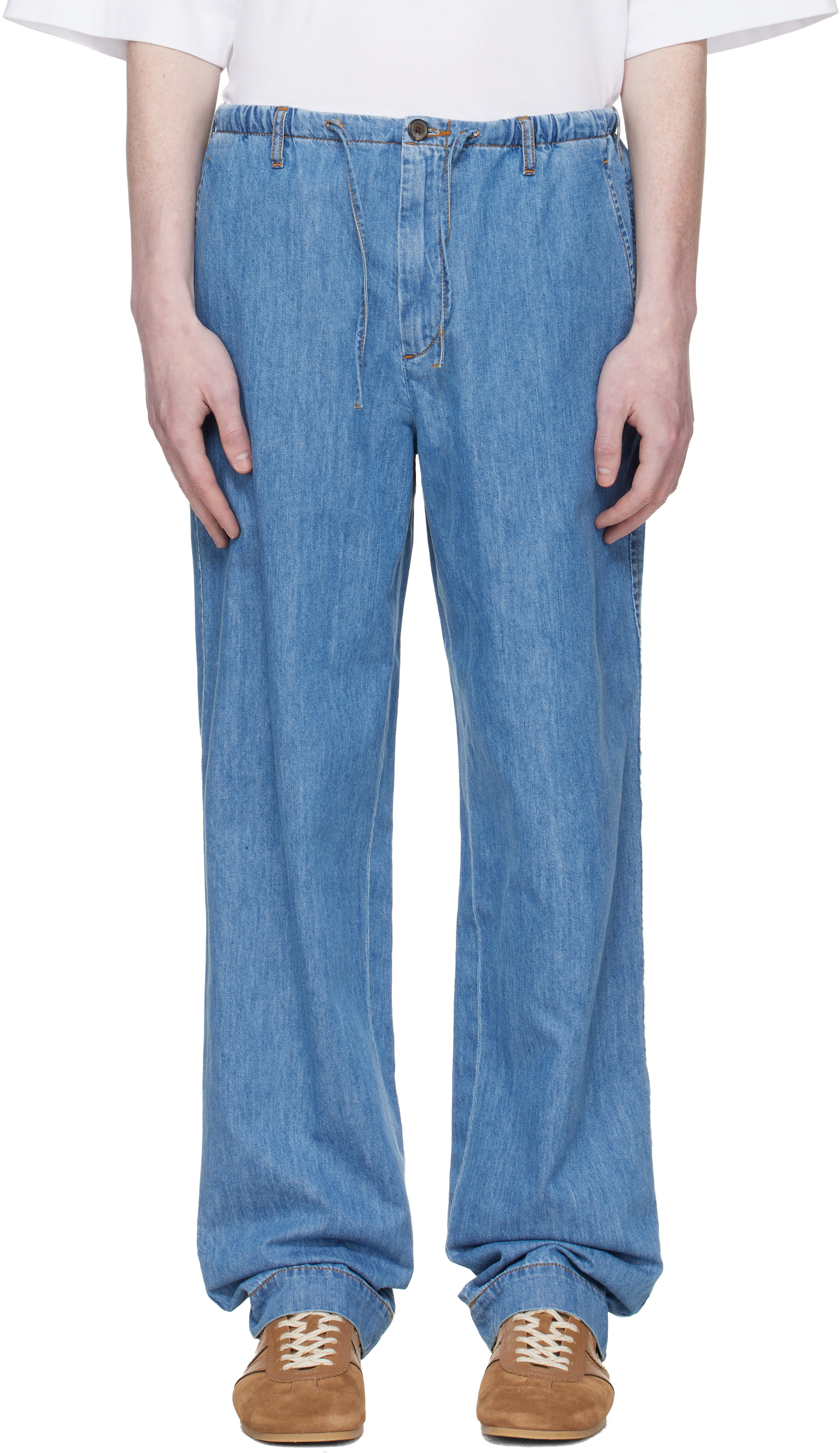 1990s Dries Van Noten ウールヘリンボーントラウザーズ メンズ用 Dries Van Noten トラウザーズ | SSENSE 日本