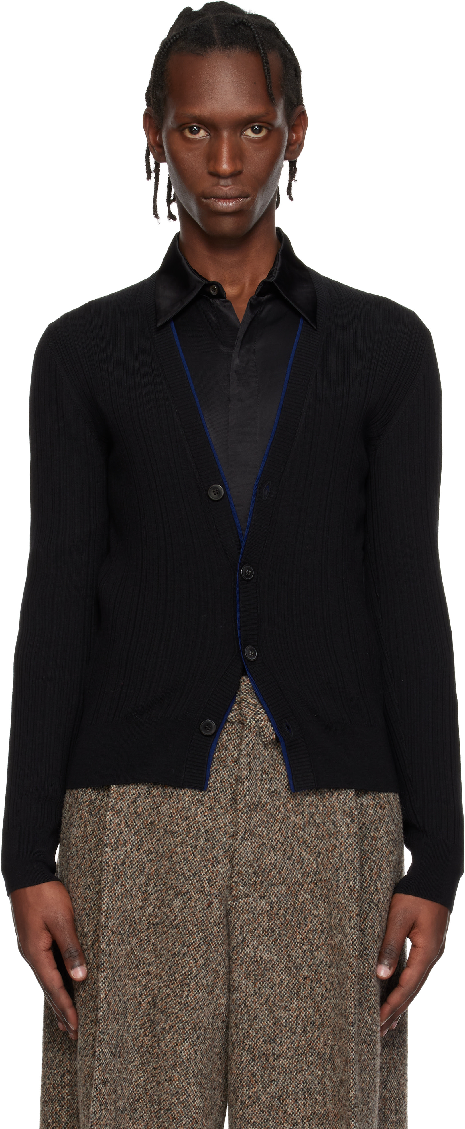 DRIES VAN NOTENウールシルクカーディガン DRIES VAN NOTEN スウィッチングニットジャケット/カーディガン 【公式