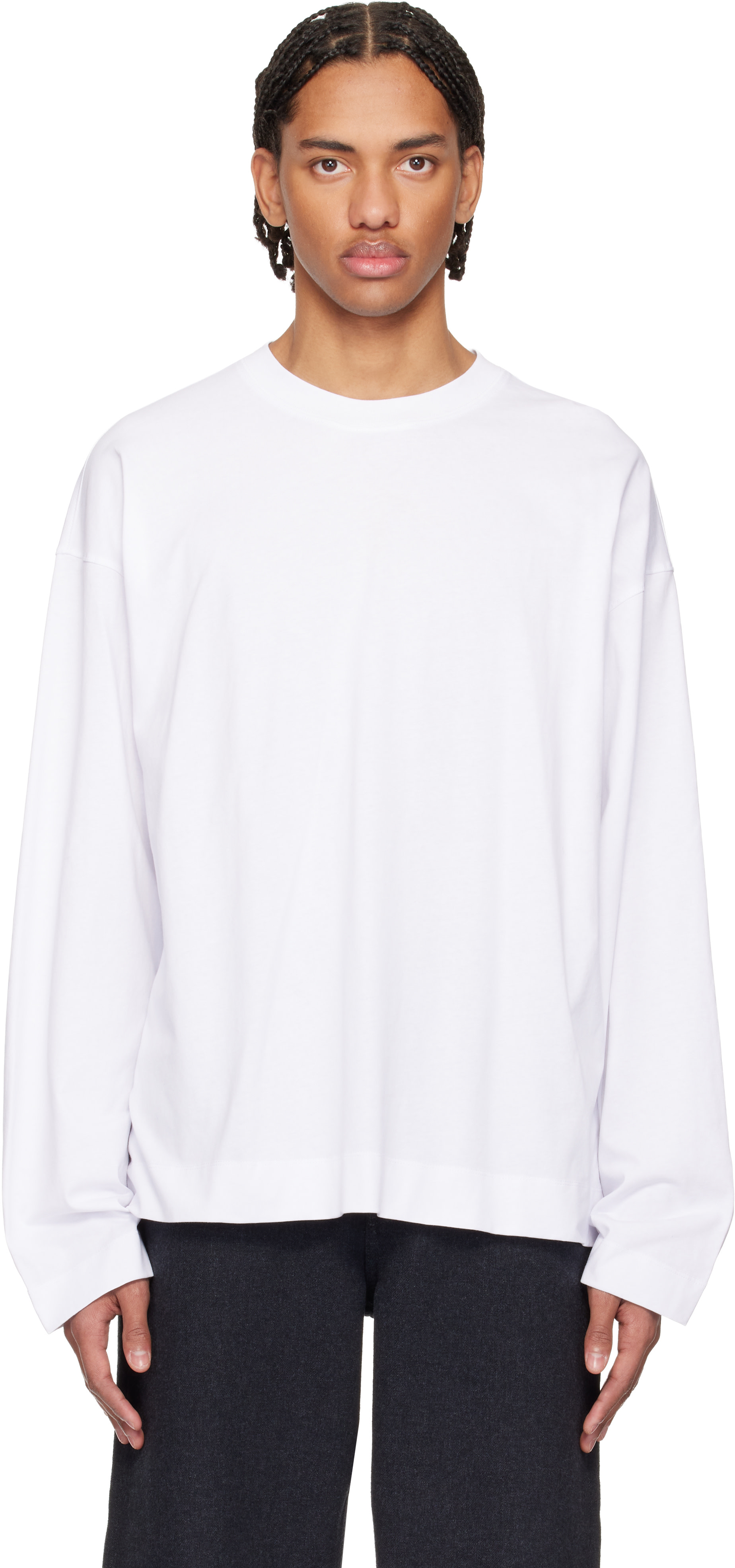 Dries van Noten トップス シースルーTシャツ シルク ブルー 【公式通販】