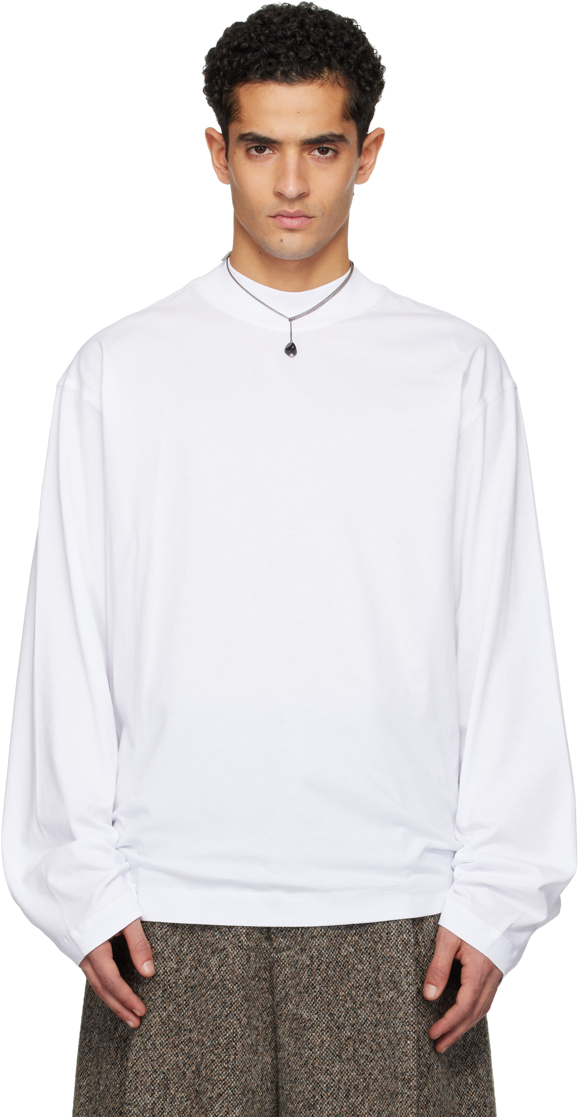 DRIES VAN NOTEN アシンメトリック長袖Tシャツ DRIES VAN NOTEN（ドリス ヴァン ノッテン） Tシャツ HEGLAND