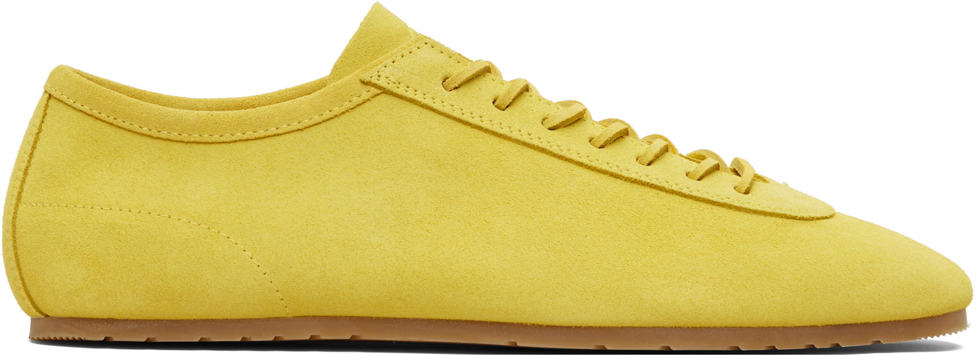 Dries Van Noten: イエロー スエード スニーカー | SSENSE 日本